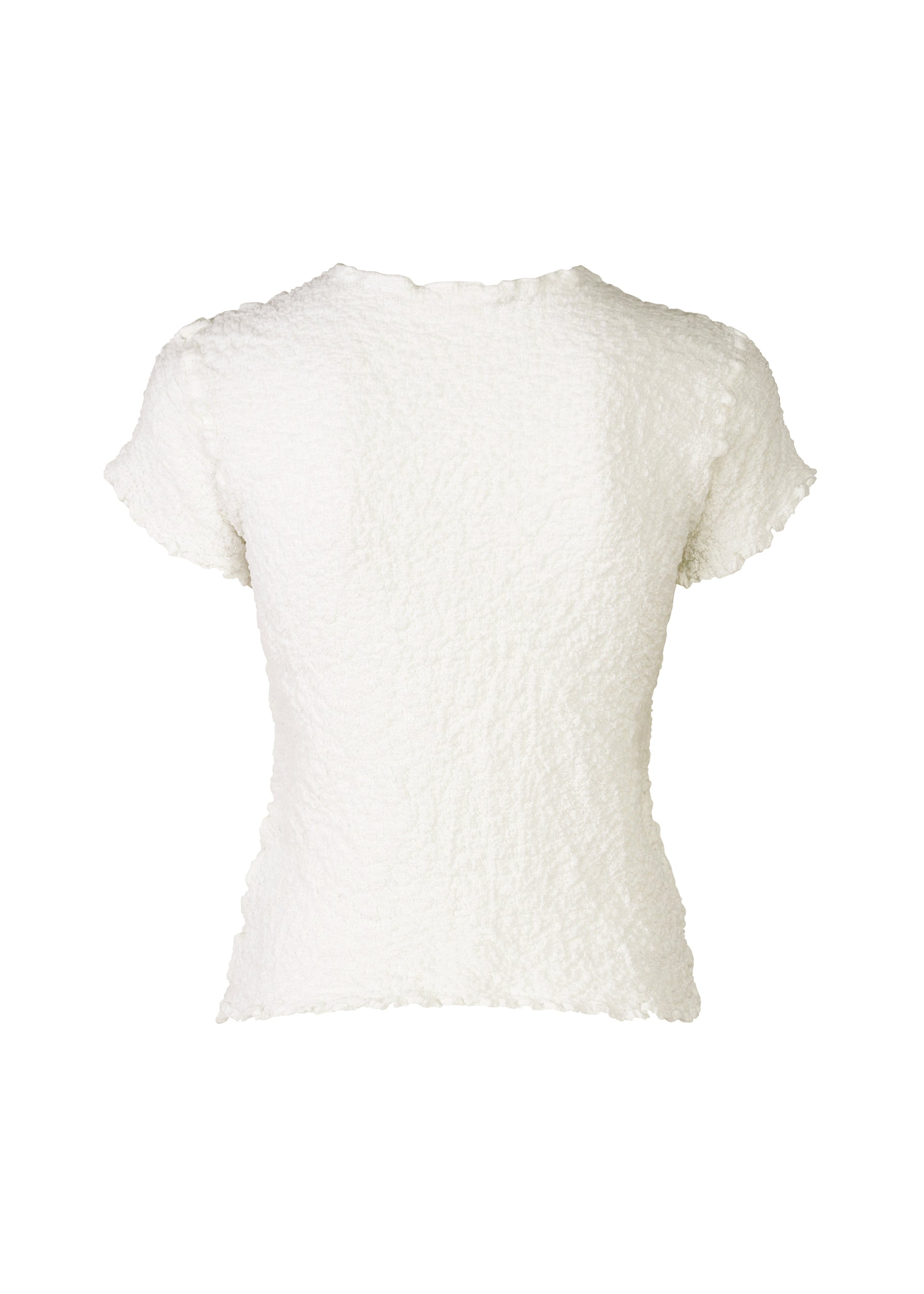 Issey Miyake Cauliflower top bílý bavlněný