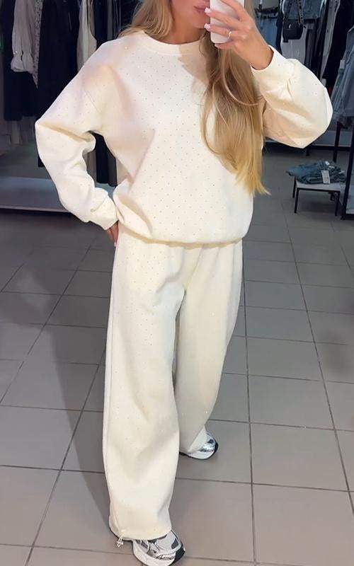 Norielle tepláková souprava s flitry černá 2dílná