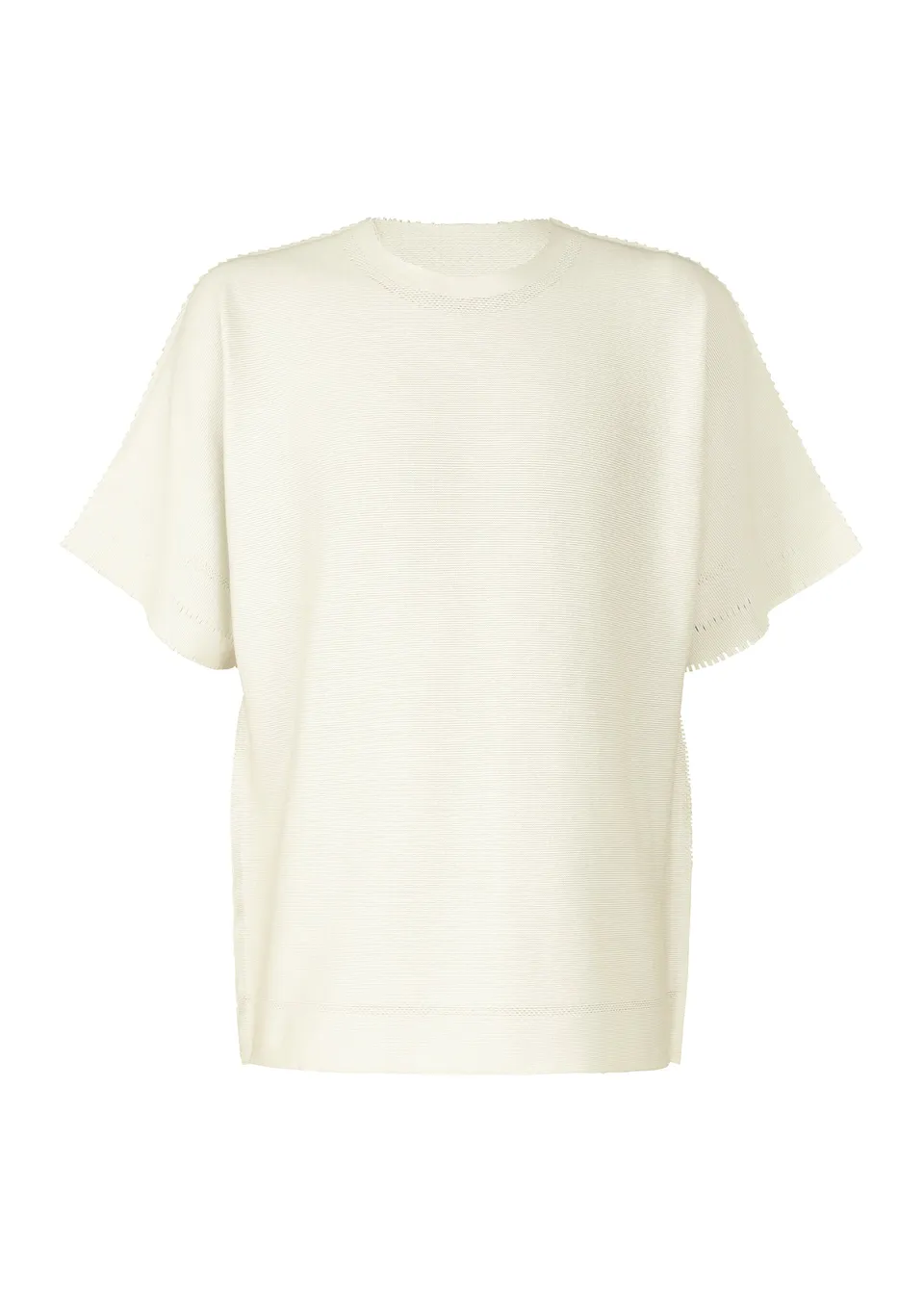 Issey Miyake Type-A Basics top pletený s krátkým rukávem