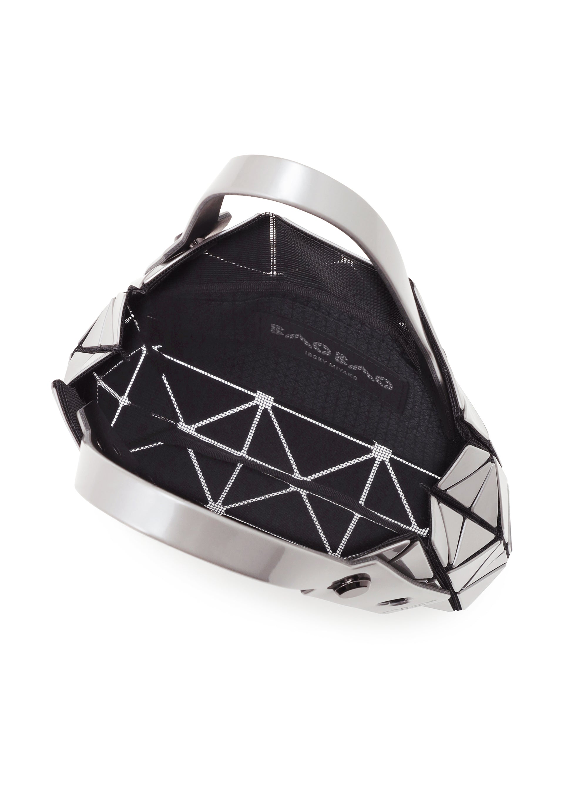 Issey Miyake Carat mini kabelka šedá
