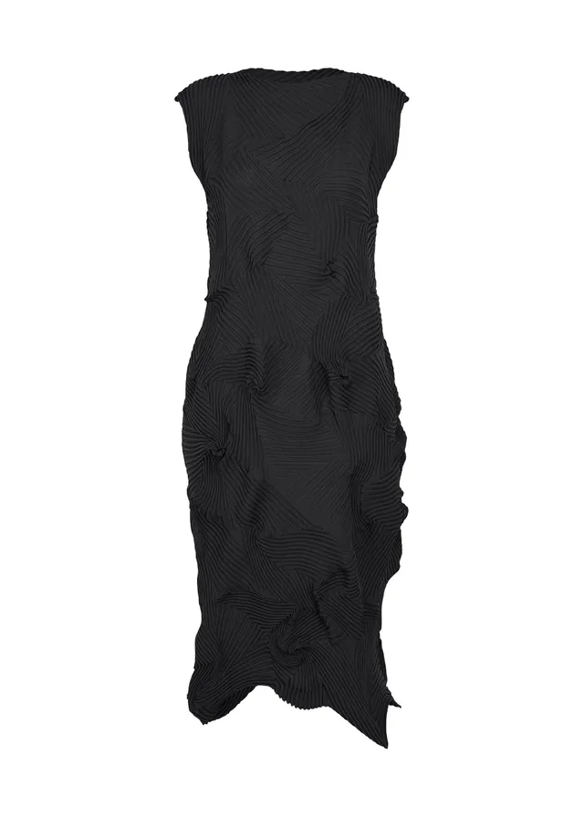 Issey Miyake TYPE-P 003-1 šaty černé plisované