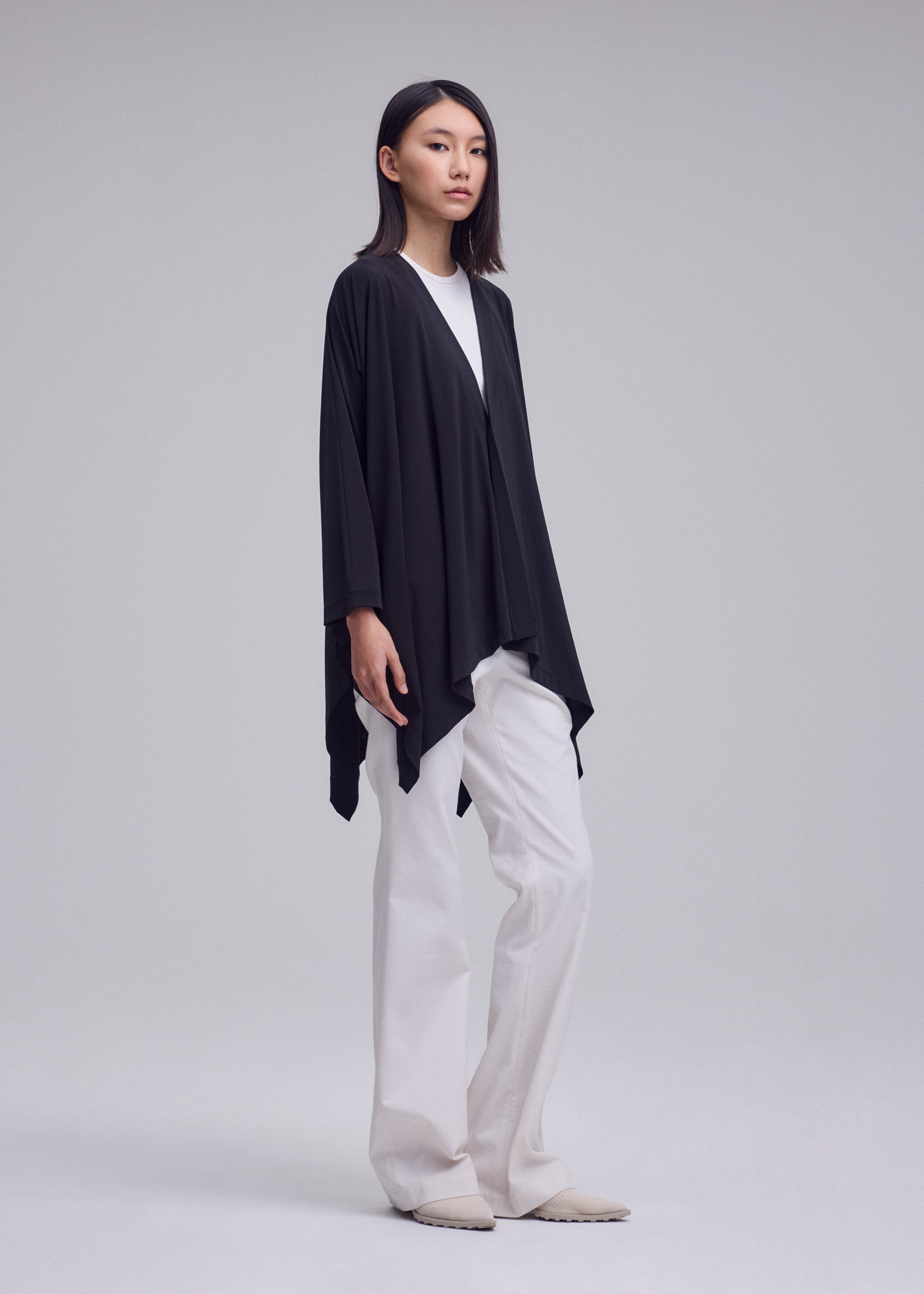 Issey Miyake Drape Jersey-68 kardigan splývavý