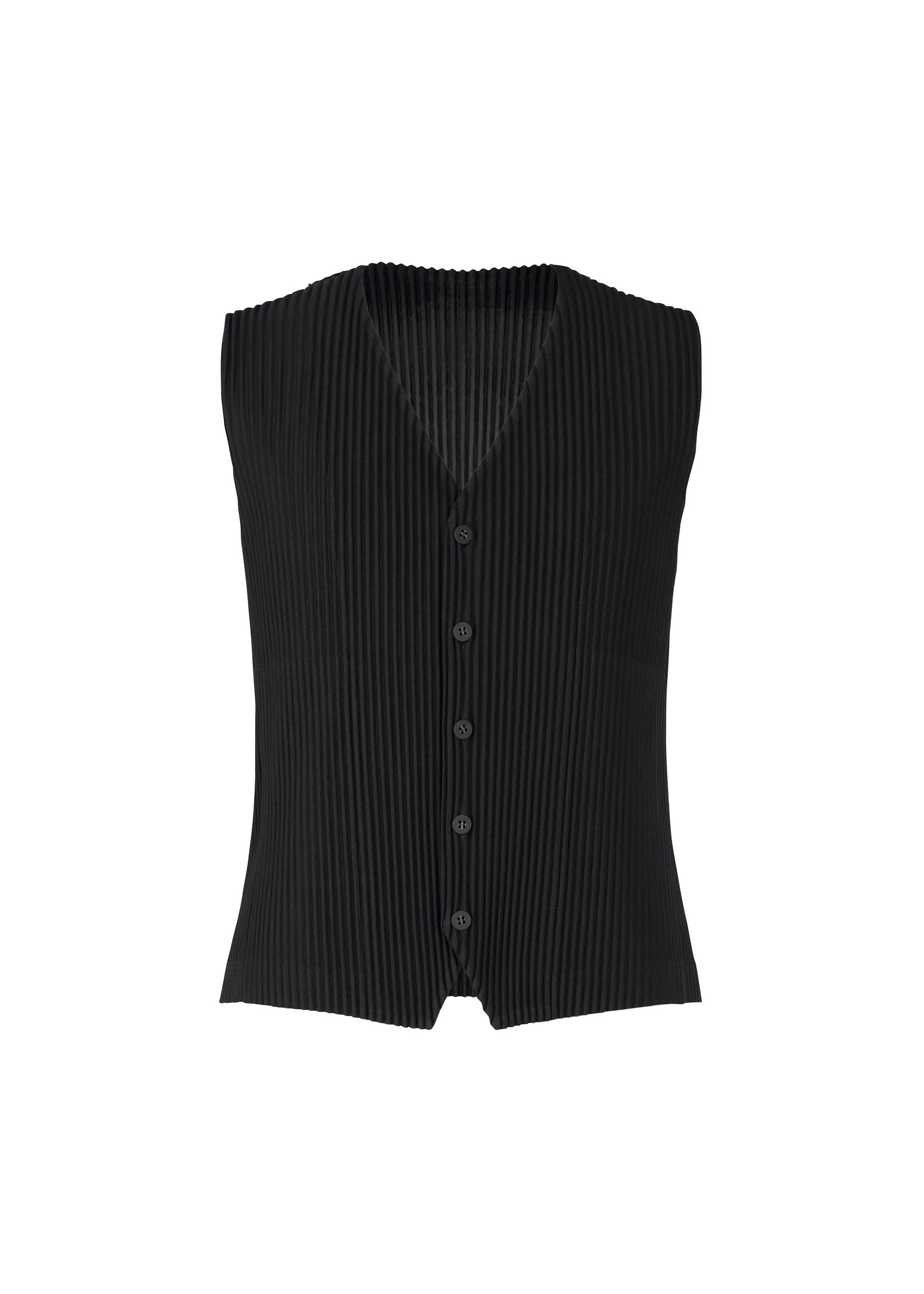 Issey Miyake Basics vesta světle šedá rozepínací