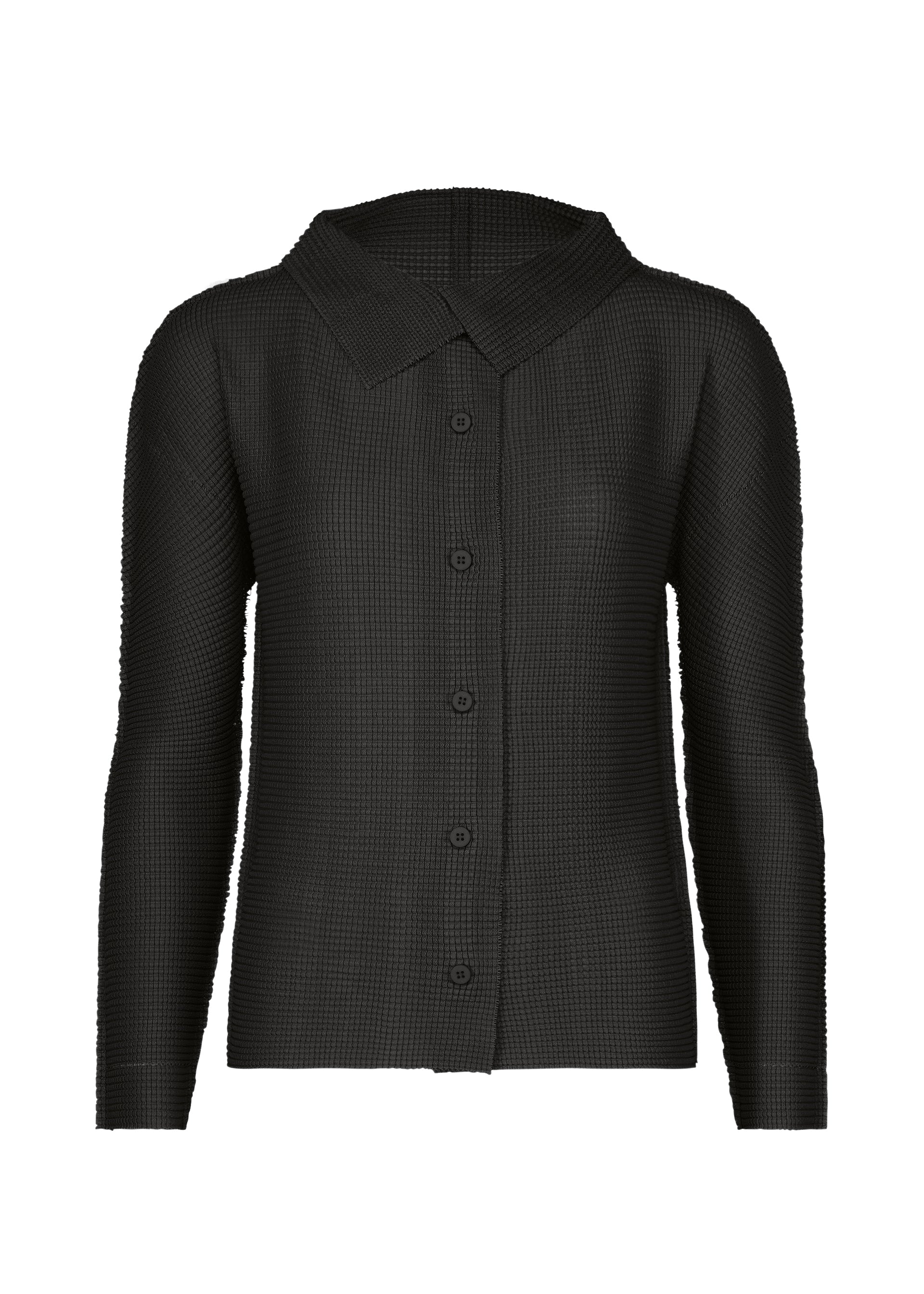 Issey Miyake Knit Stretch Pleats 1 kardigan taupe