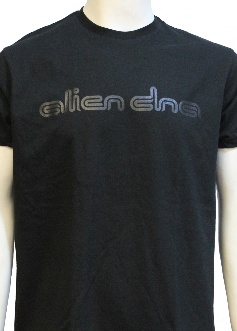 Alien DNA Caligraphy pánské tričko černé sražené