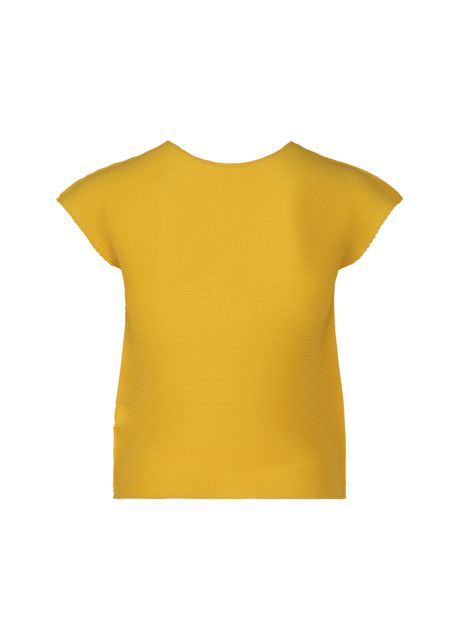 Issey Miyake Stretch Pleats 6 top žlutý plisovaný