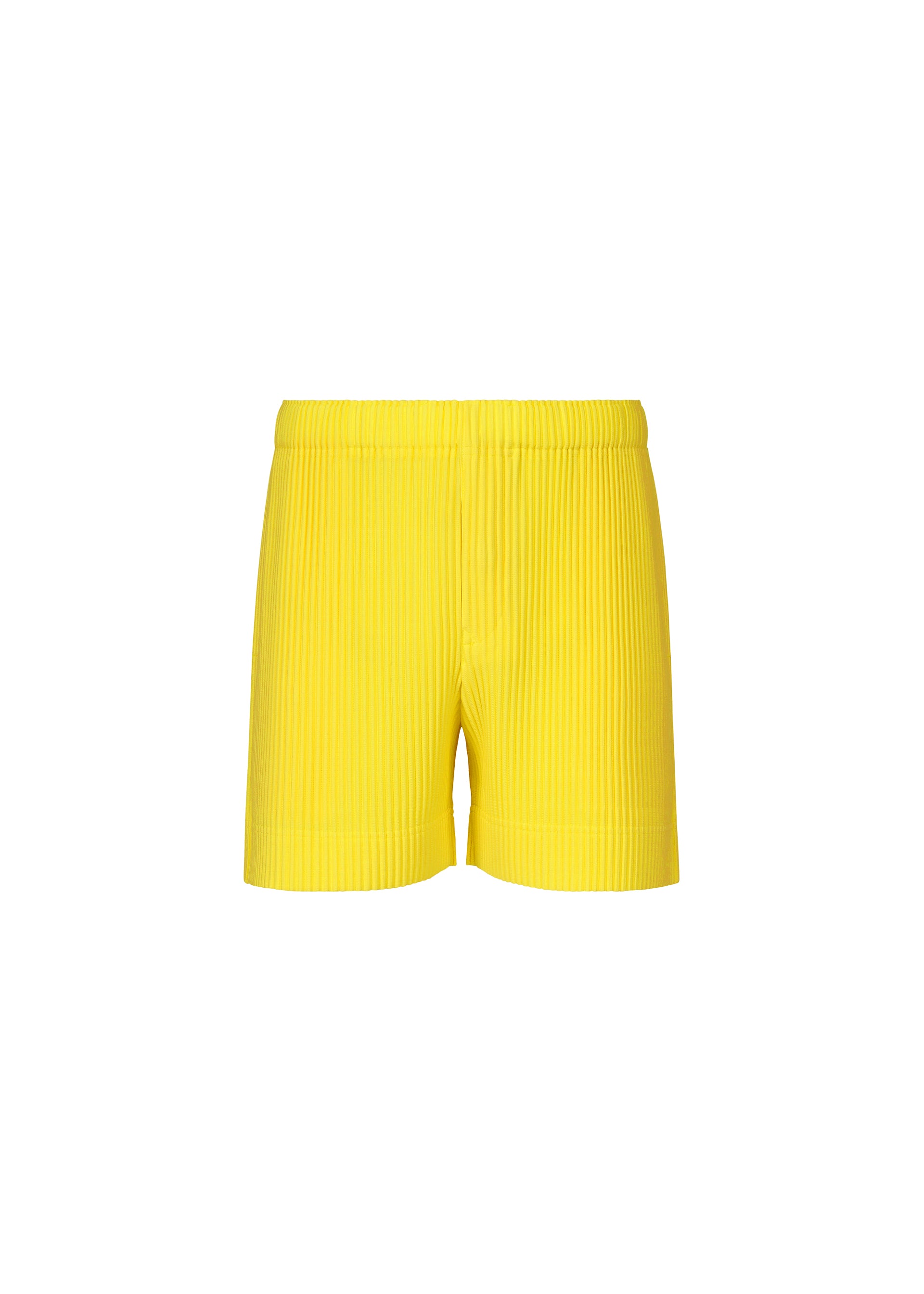 Homme Plissé Issey Miyake Colorful Pleats pánské kraťasy oranžové