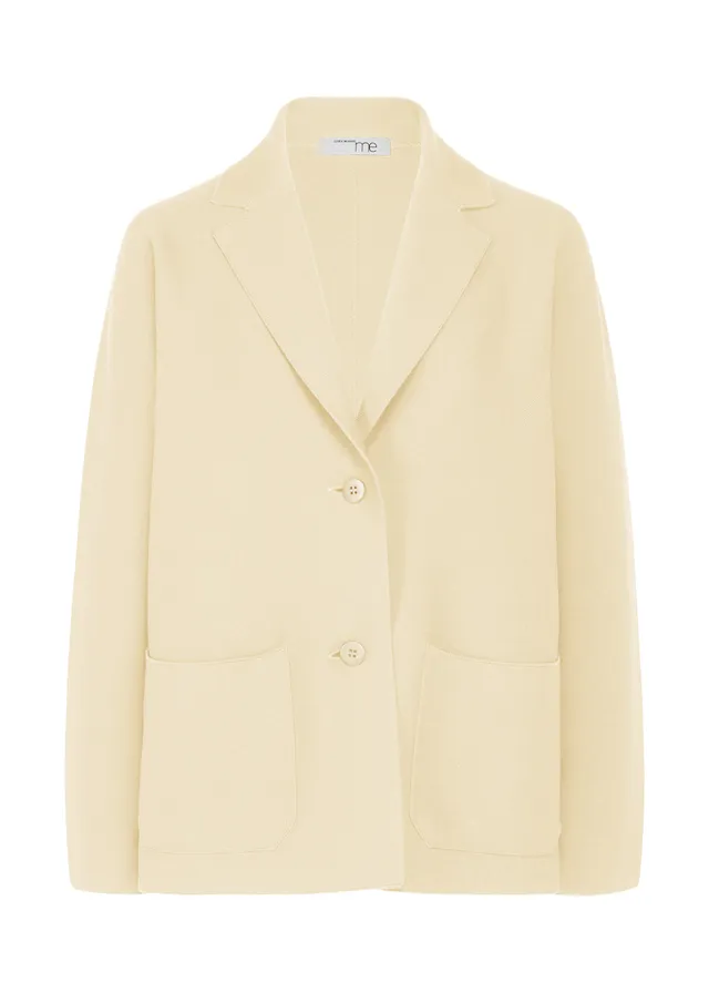 me Issey Miyake Solid Knit bunda černá pletená