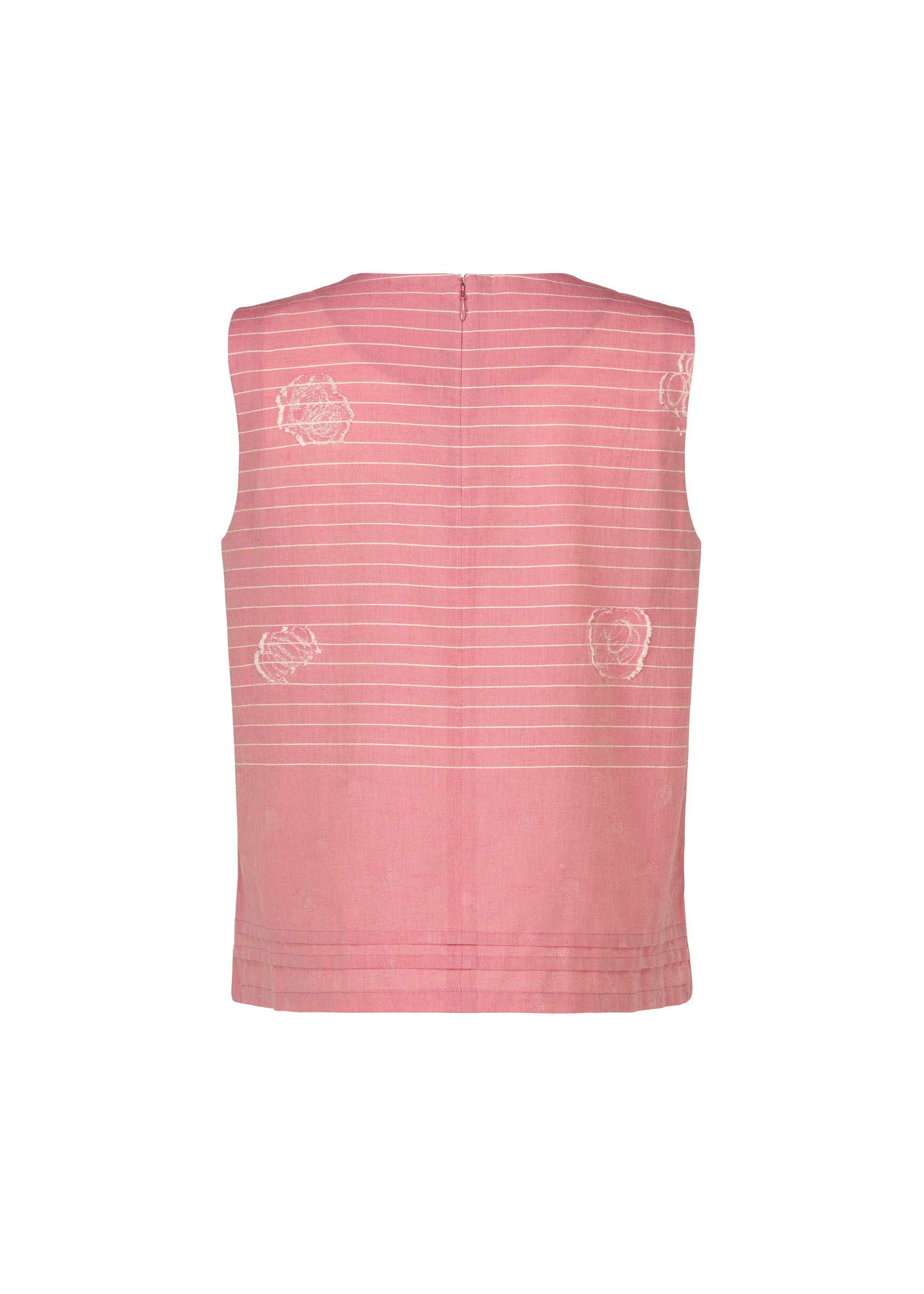 Issey Miyake One Stroke Draw tílko růžové žakárové