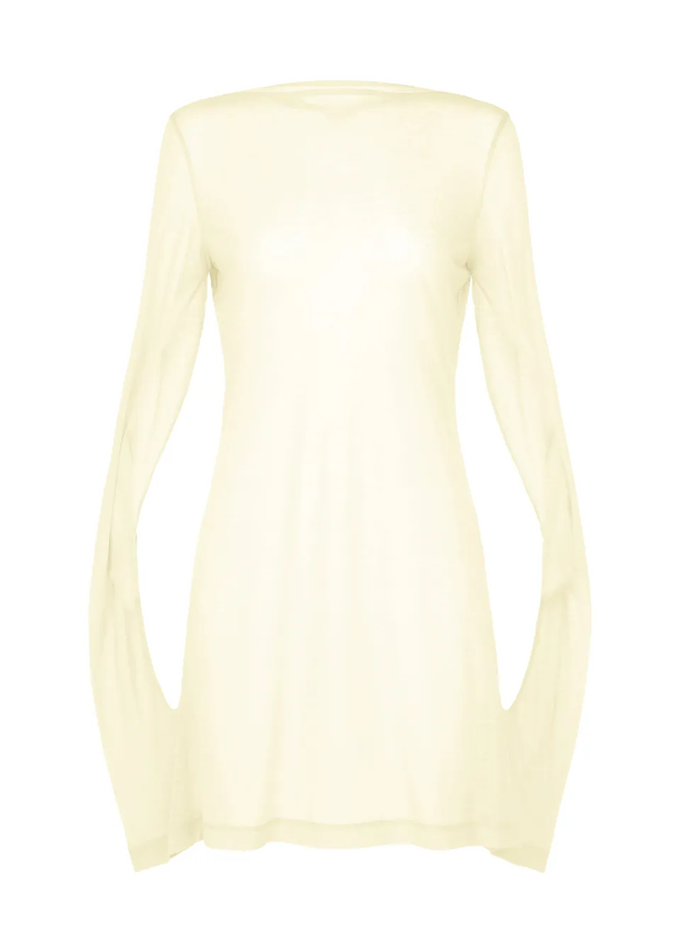 Issey Miyake Sheer Wool Jersey tunika černá vel. 2 vlněná