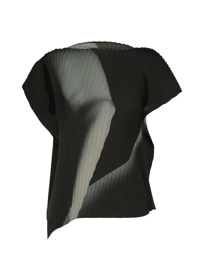 Issey Miyake Hands of Lover top black-hued potisk
