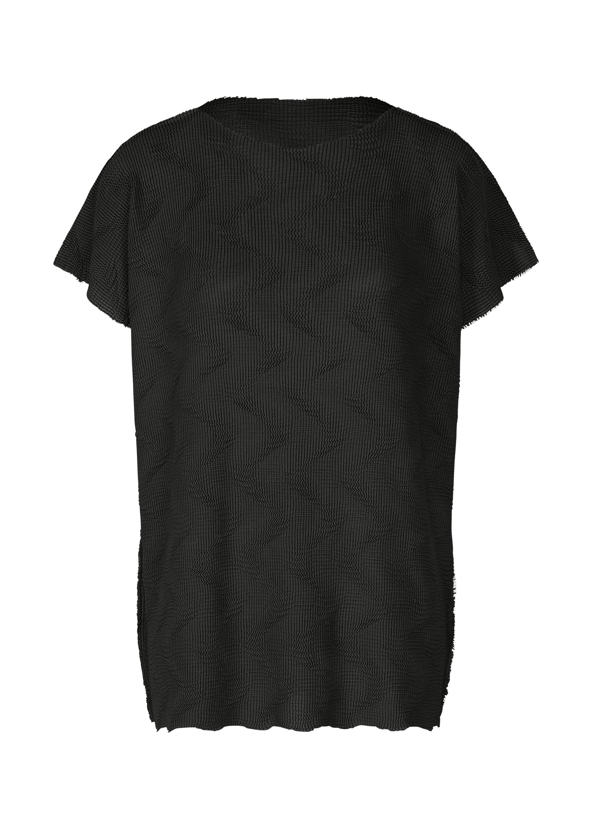 Issey Miyake Wave Knit Stretch Pleats top bílý vlnitý