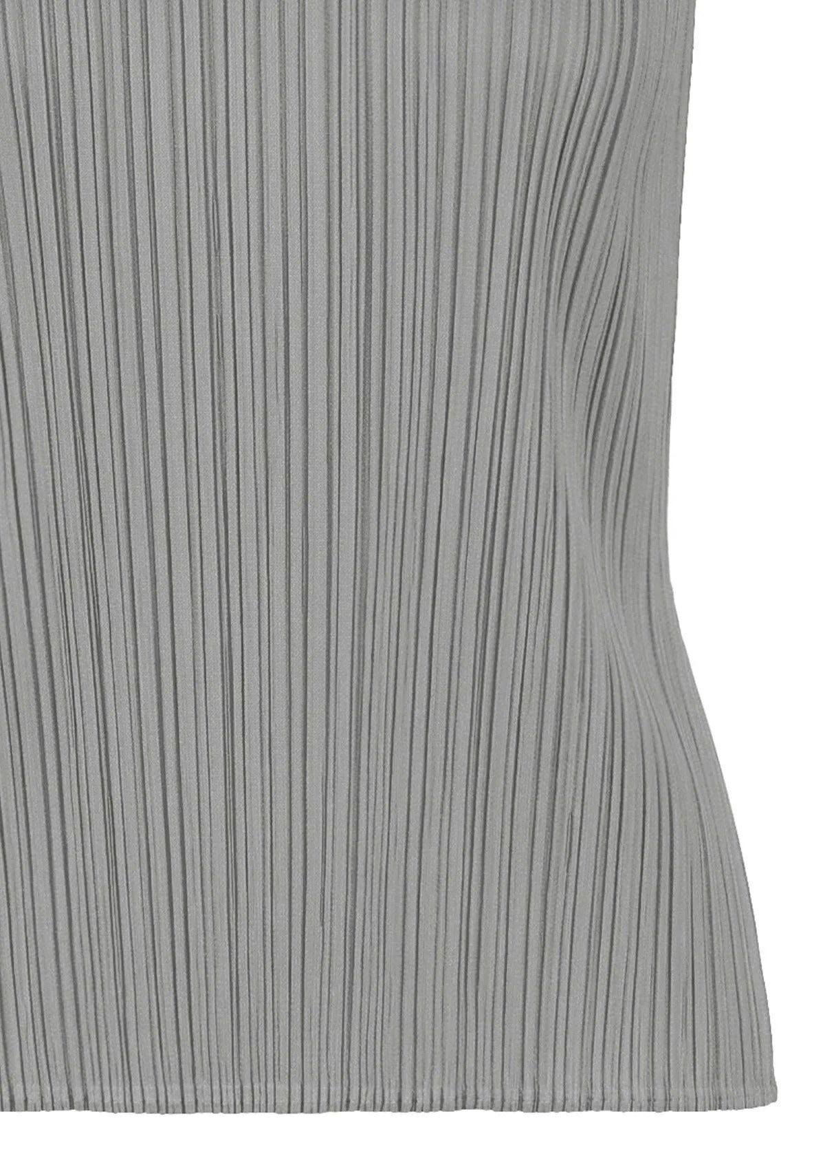 Issey Miyake Basics tílko light gray plisované