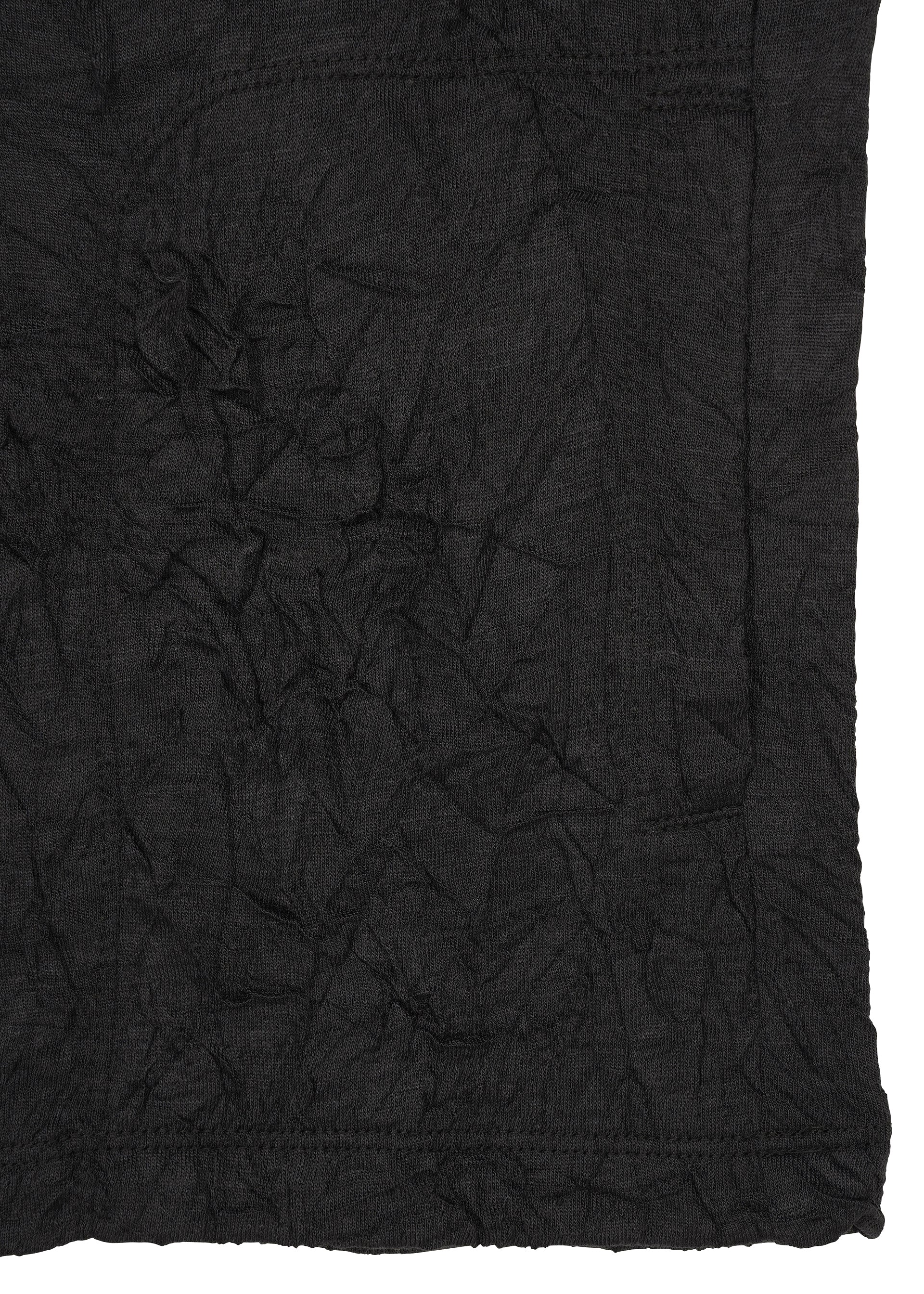 Issey Miyake HaaT W/P Washer top s dlouhým rukávem bílý mačkaný