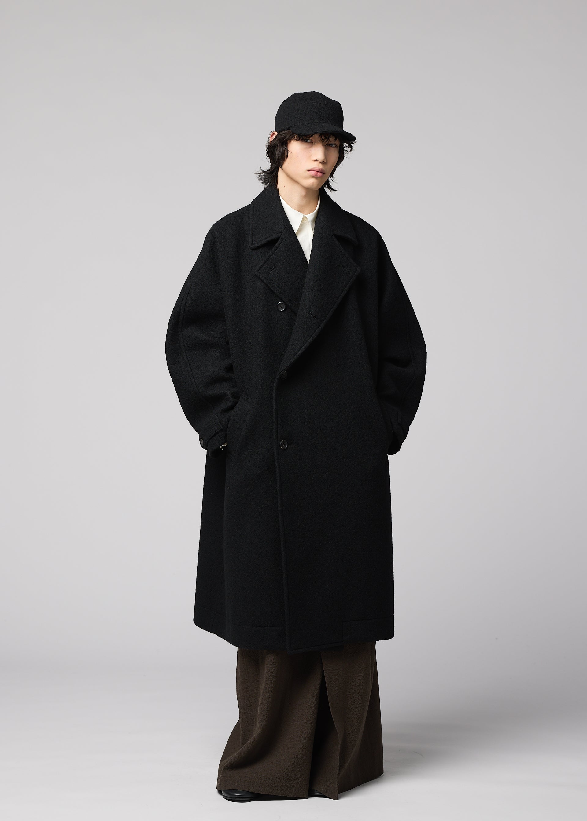 Issey Miyake Im Men Fuller Wool kšiltovka černá vlněná