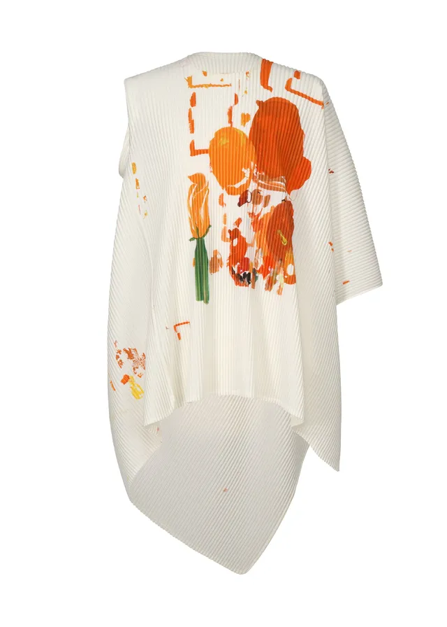 Issey Miyake Palette HP61222 top orange pánský vzor