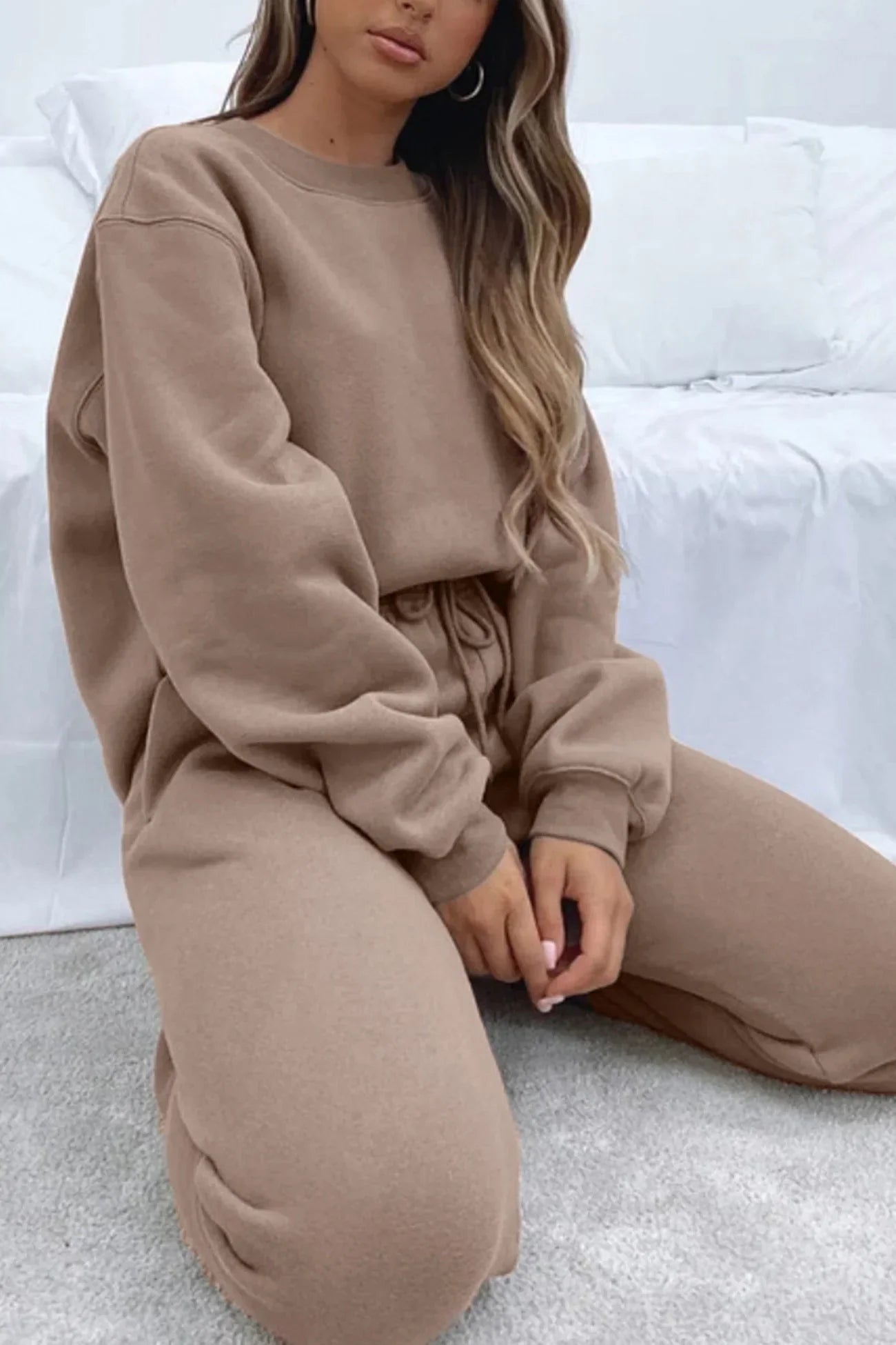 Norielle oversize tepláková souprava zelená