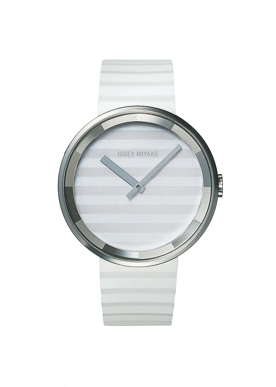 Issey Miyake Please Jasper Morrison hodinky bílé plisované