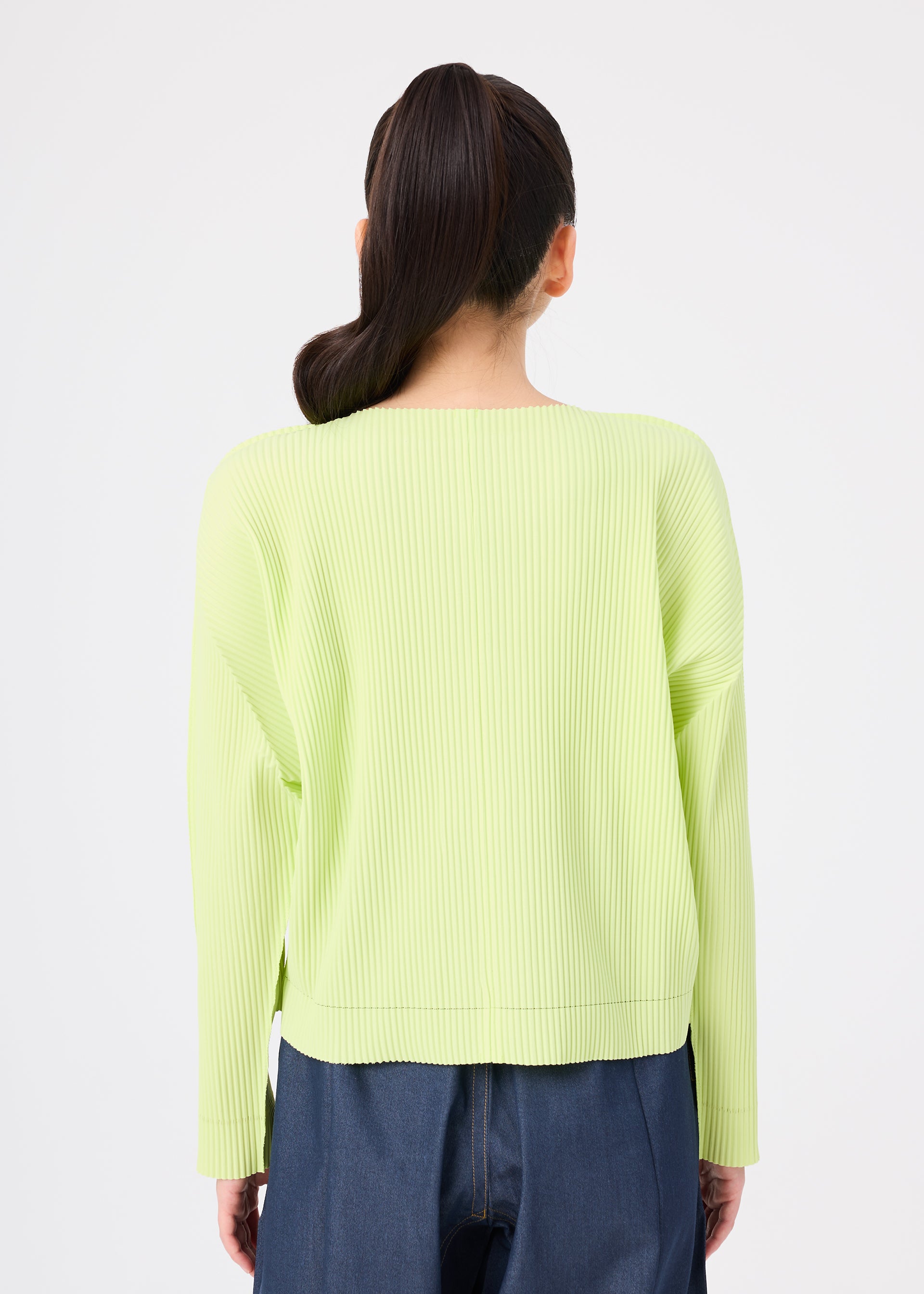 Issey Miyake Fine Knit Pleats kardigan camel