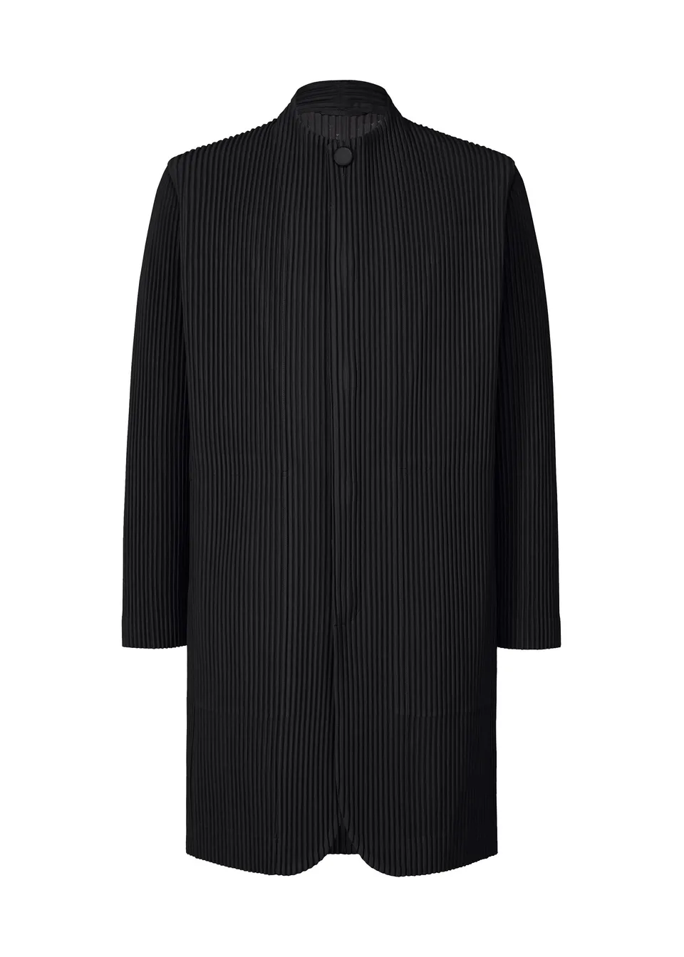 Issey Miyake Tailored Pleats 1 pánské sako černé dlouhé
