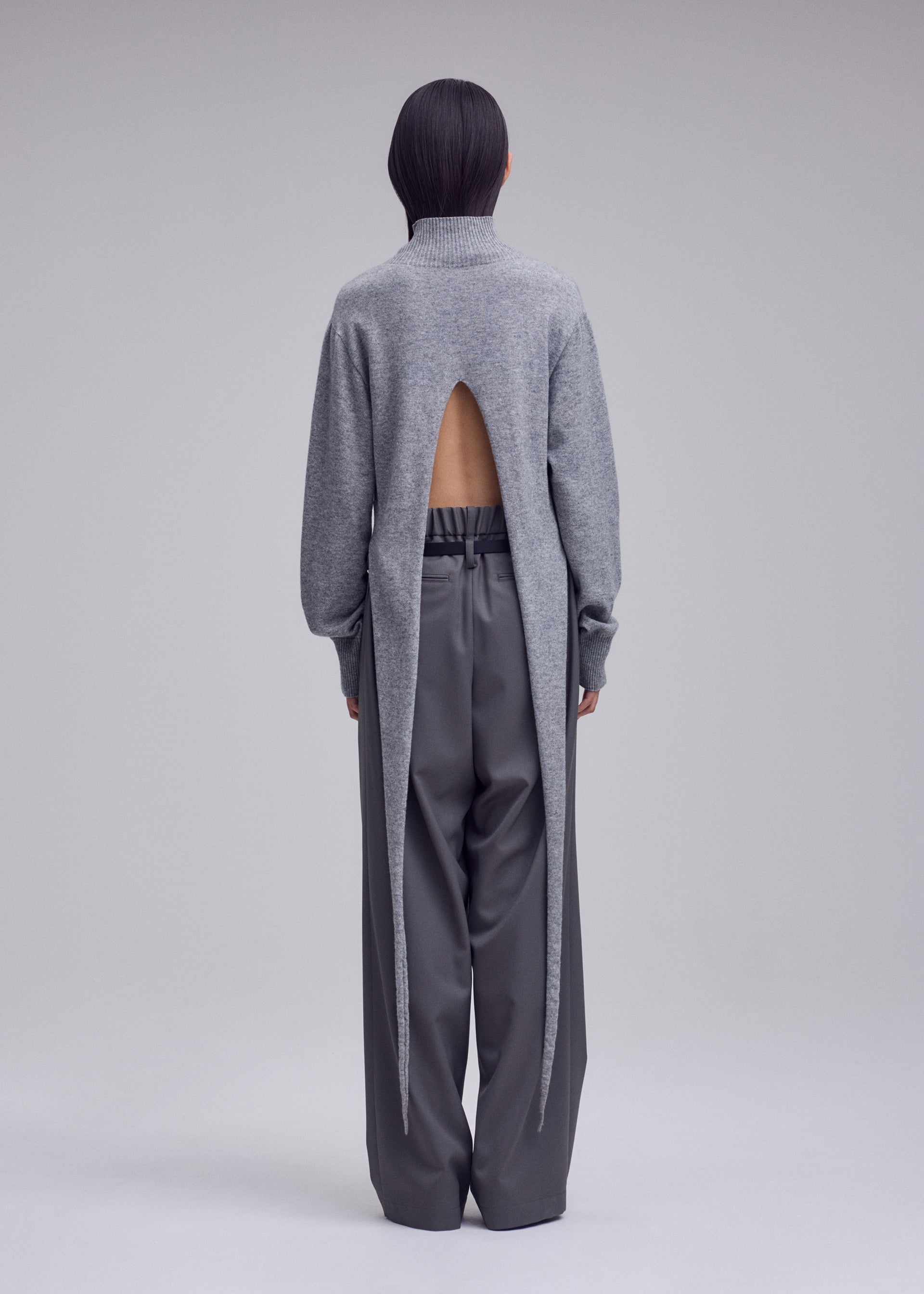 Issey Miyake Silk Cashmere dámský rolák Light Gray