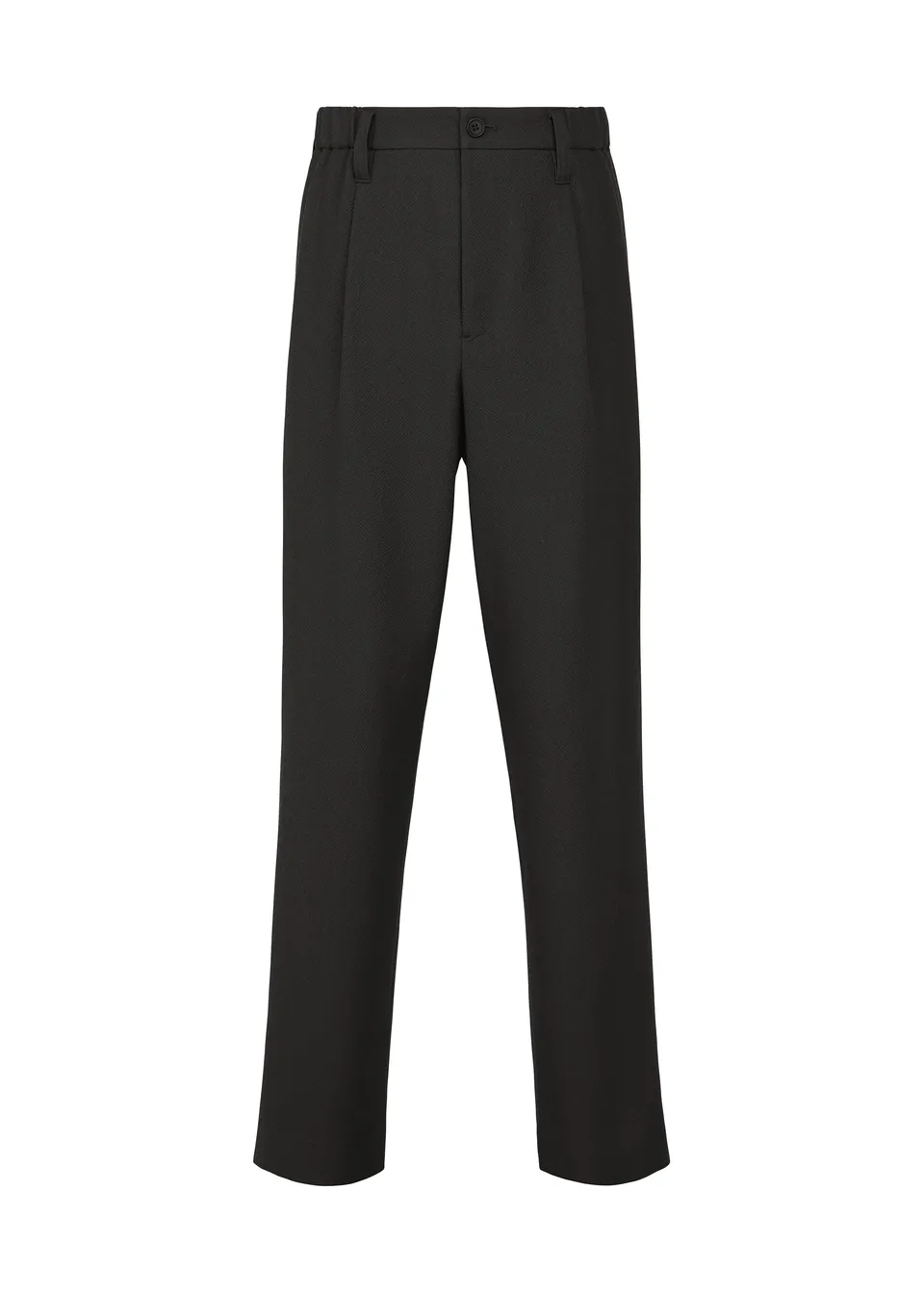 Issey Miyake Shrink Wool pánské kalhoty černé vlněné
