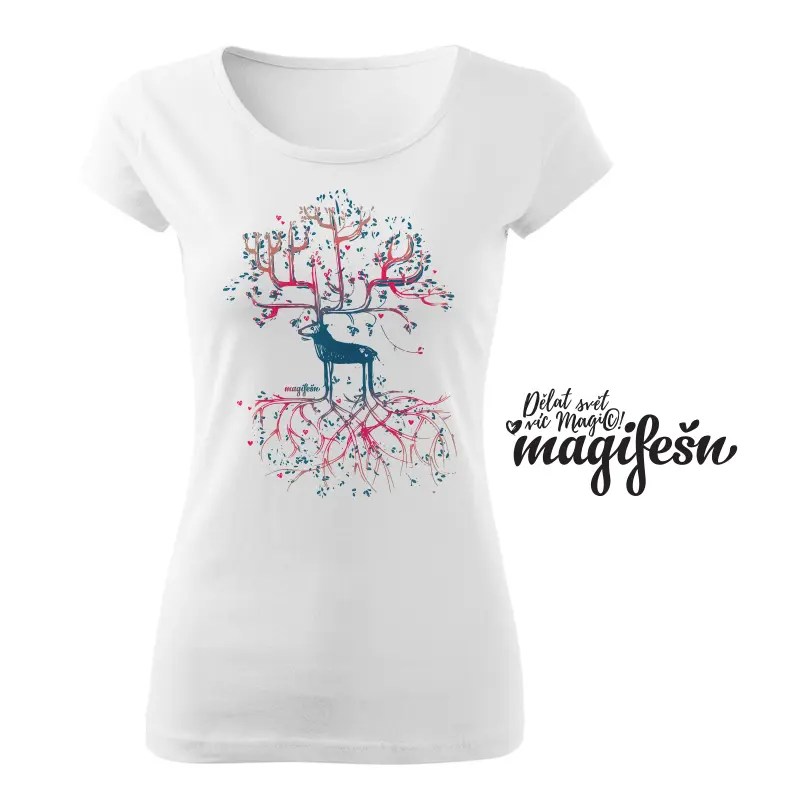 Magifešn XX Lesapán tričko Červená biobavlna