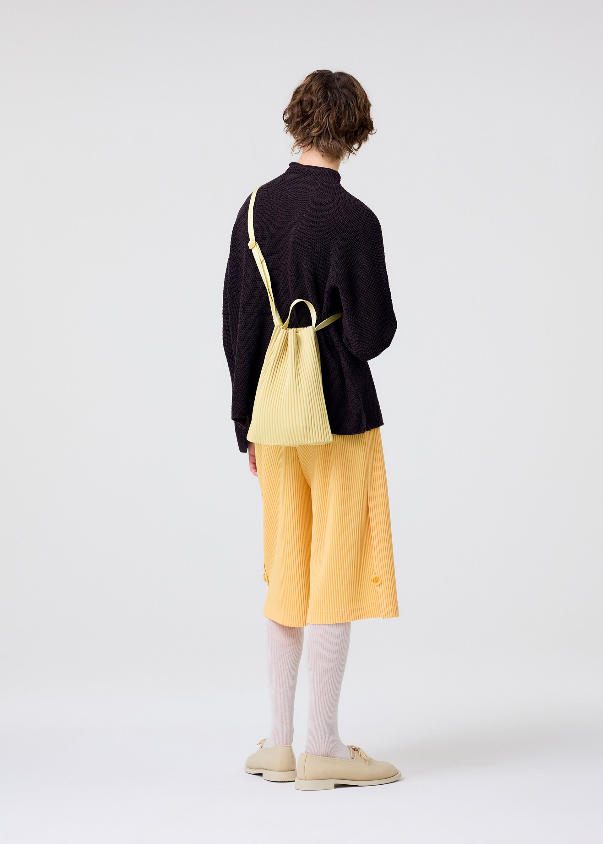 Issey Miyake Drawstring Pleats Bag taška černá plisé
