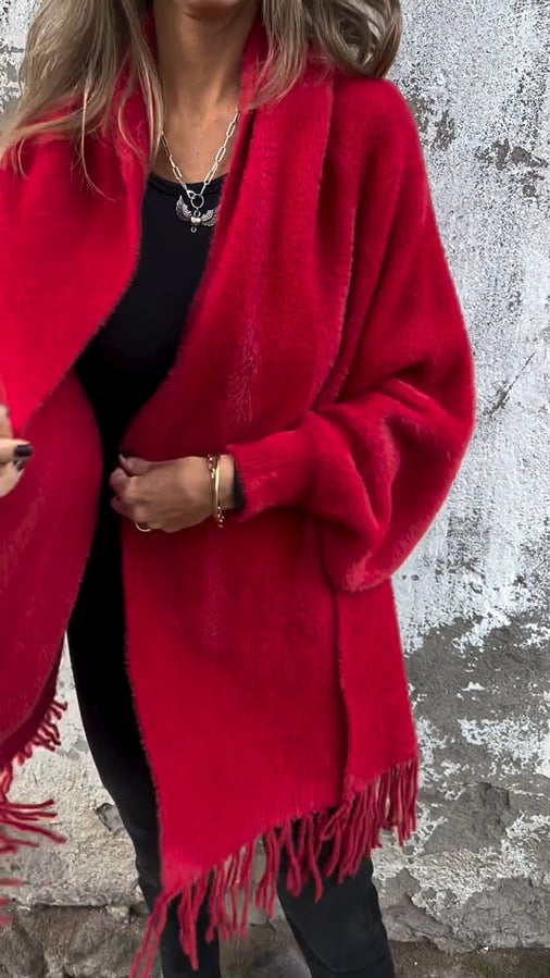 Norielle dlouhý cardigan šedý M otevřený s tásněmi