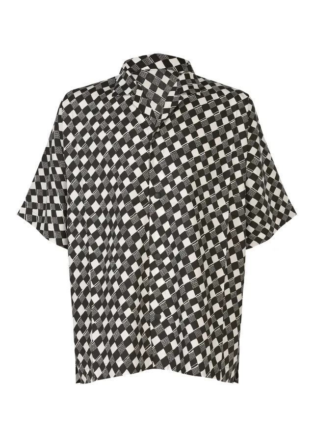 Issey Miyake IM Men Tie Pattern košile černá