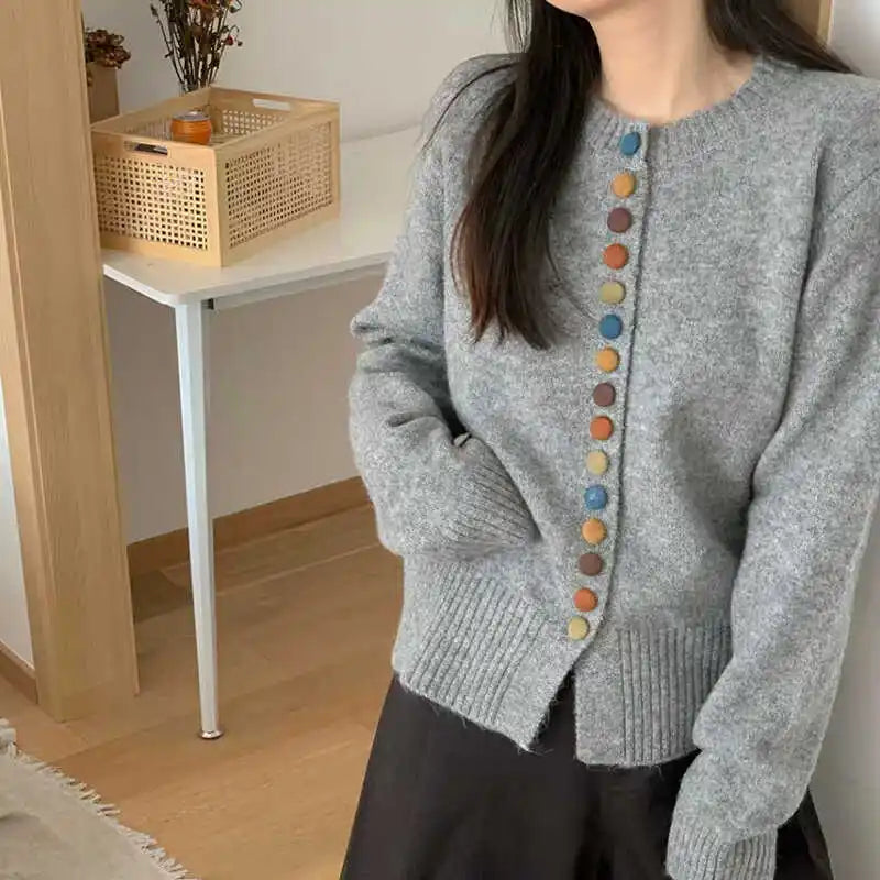 Norielle dámský pletený cardigan šedý S