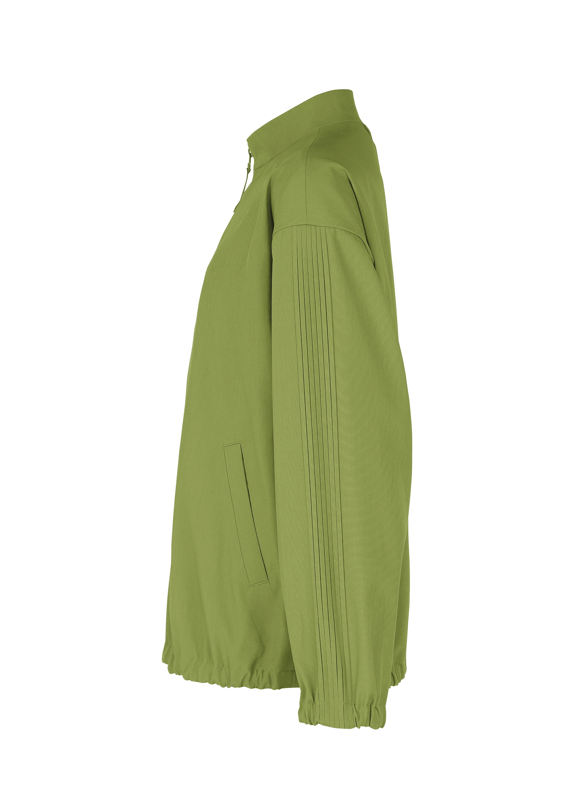 Issey Miyake Air Pleats blouson bunda světle šedá lehká