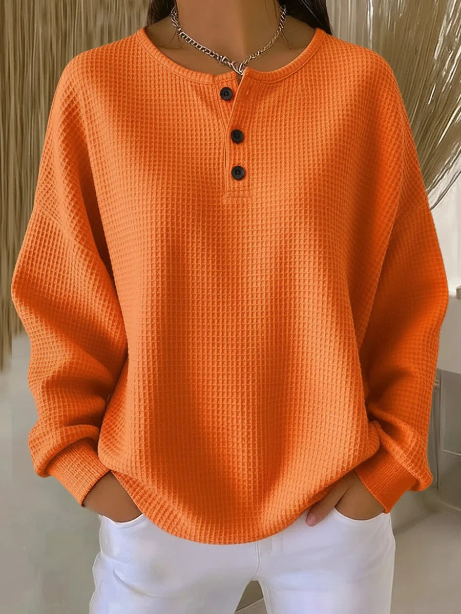Norielle vaflový svetr dámský pulovr colour block