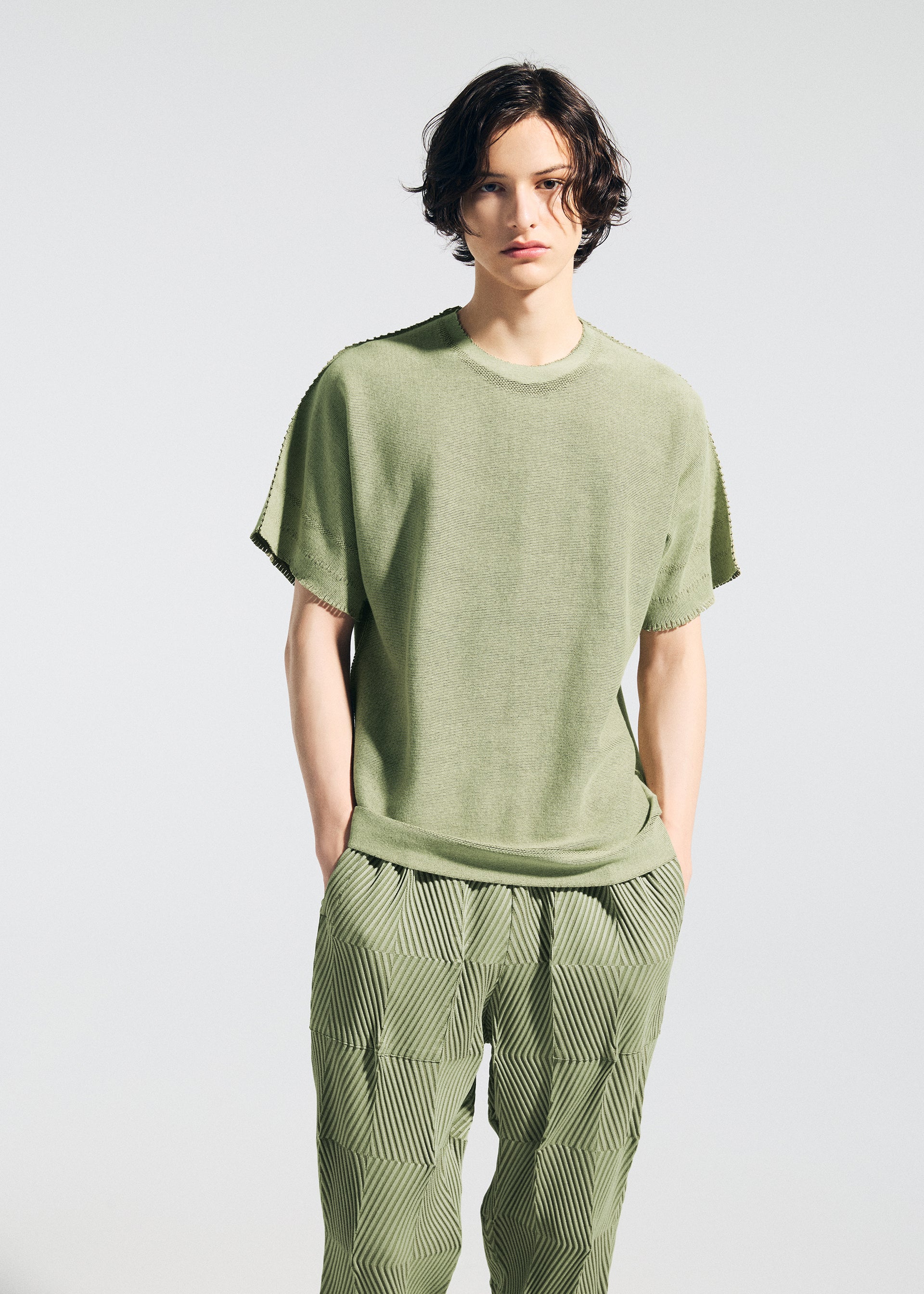 Issey Miyake TYPE-W 009-2 kalhoty černé vel. 3 strečové