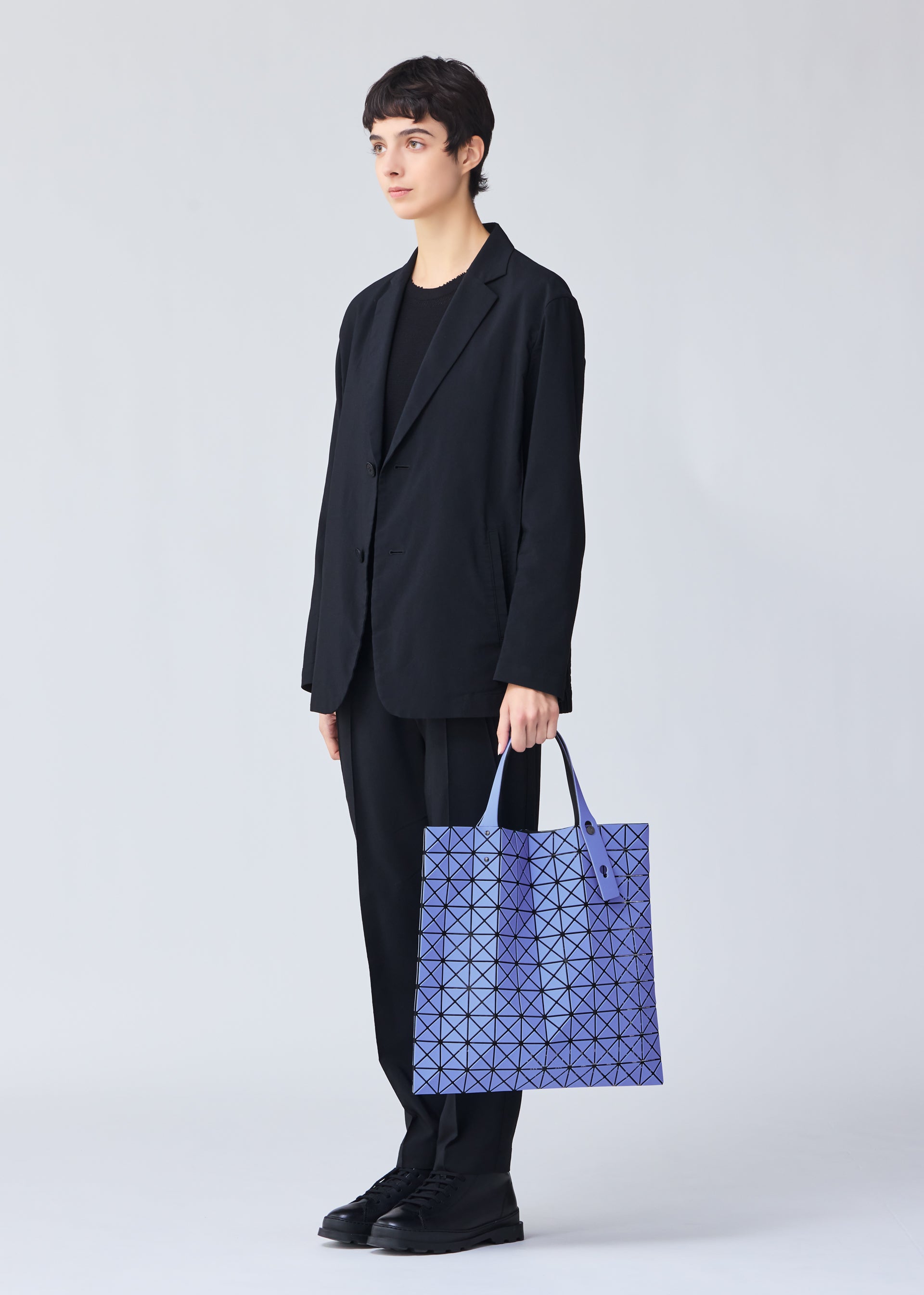 Issey Miyake Prism Matte-2 tote kabelka bílá A4