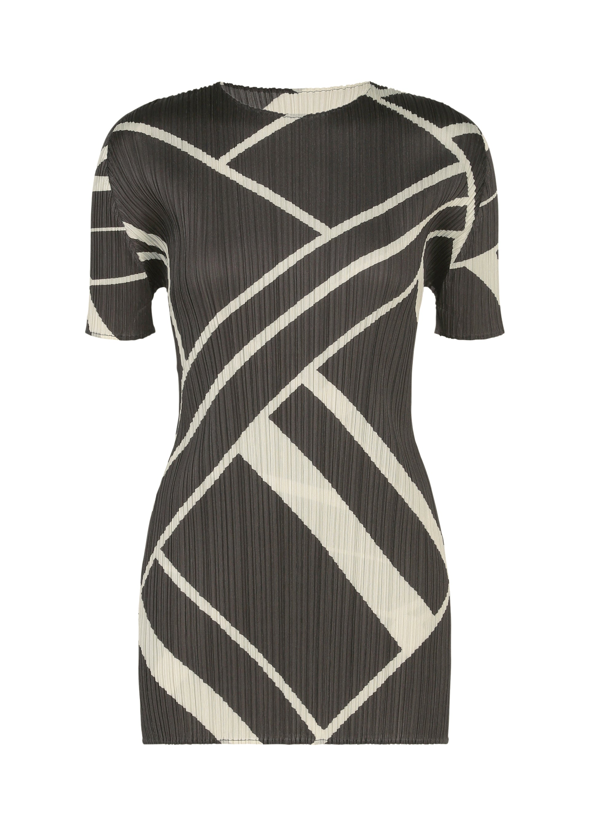 Issey Miyake Fold Line tunika off white vel. 3 linková