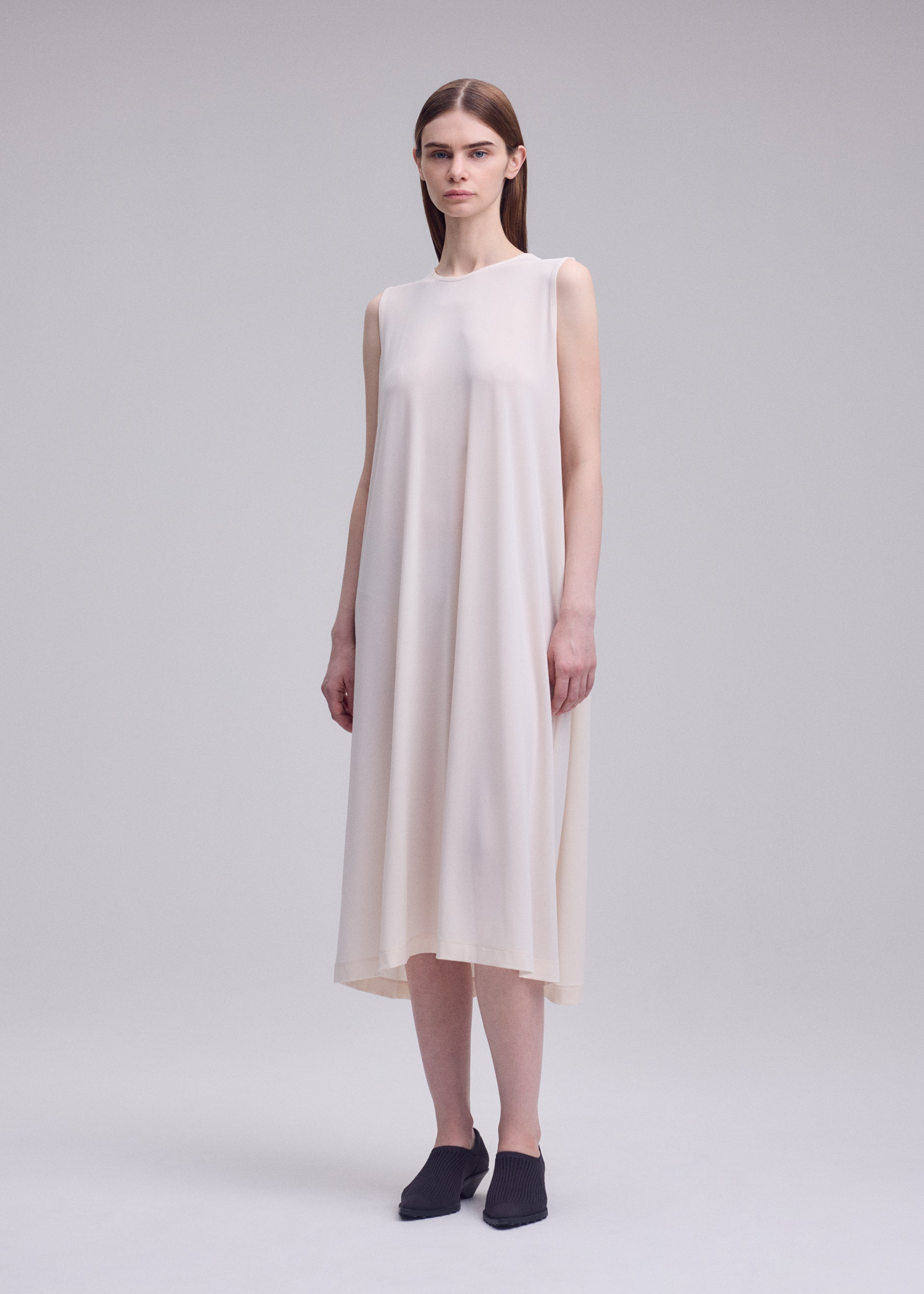 Issey Miyake DRAPE JERSEY-68 šaty bez rukávů černé