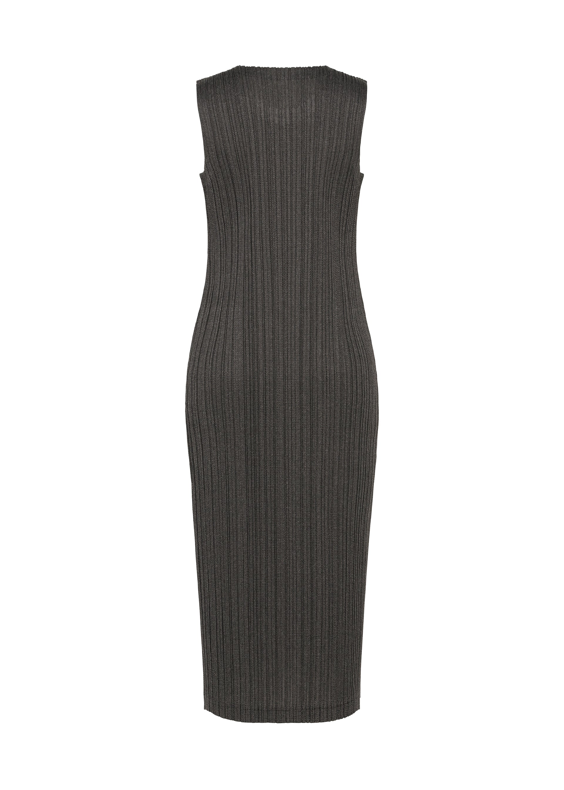 Issey Miyake Pleats Please Cotton Denim šaty černé bavlna
