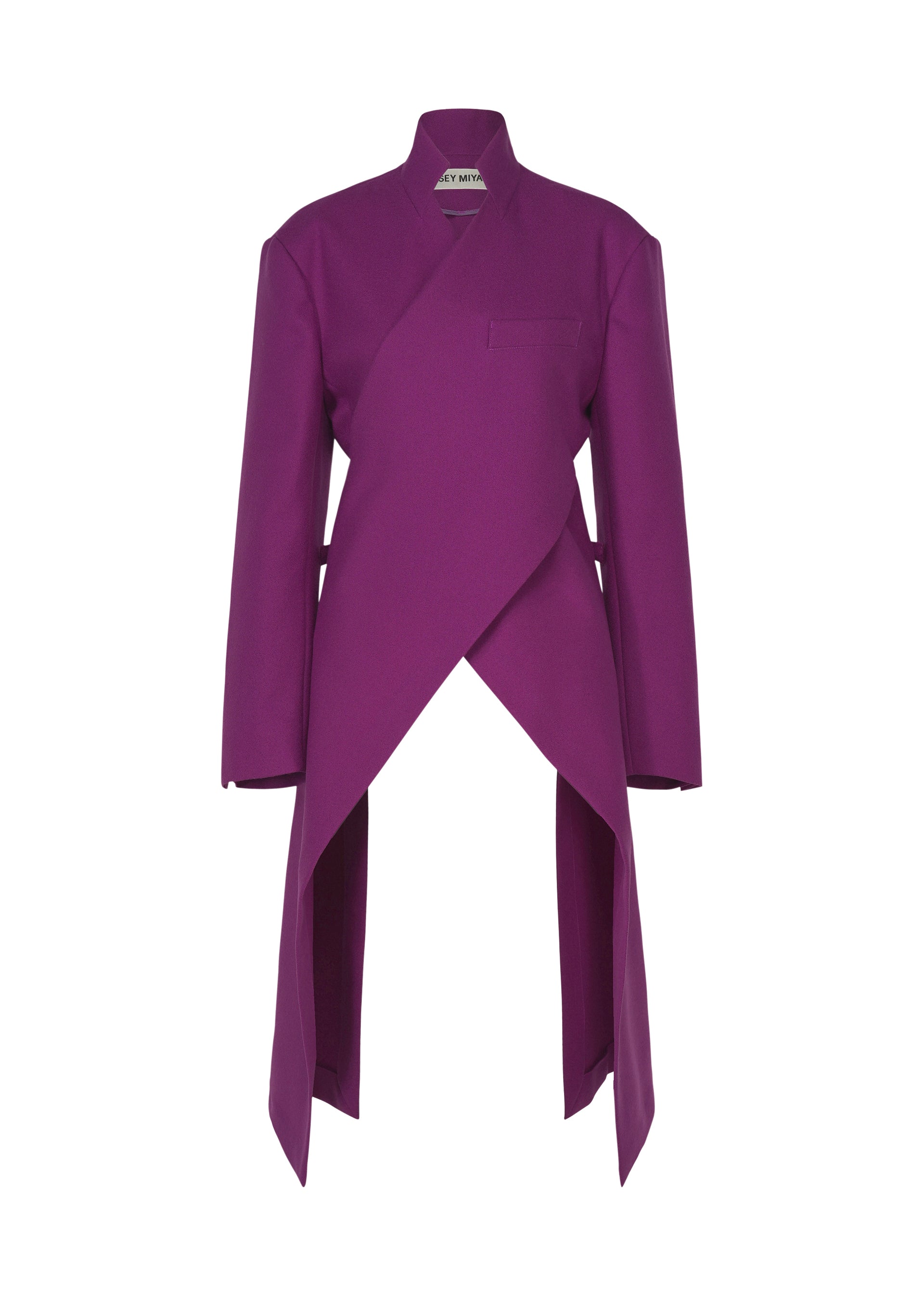 Issey Miyake Calligraph IM63FD053 sako šedé vlnene