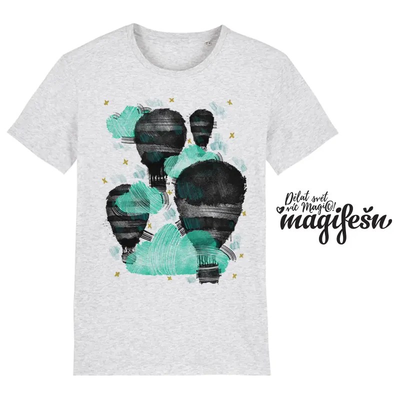 Magifešn BIO XY Balóny unisex tričko biobavlna