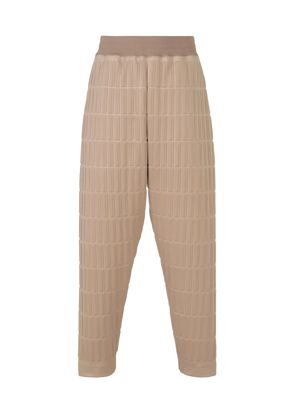 Issey Miyake Type-E 001 kalhoty béžové vel. 3 reliéfní
