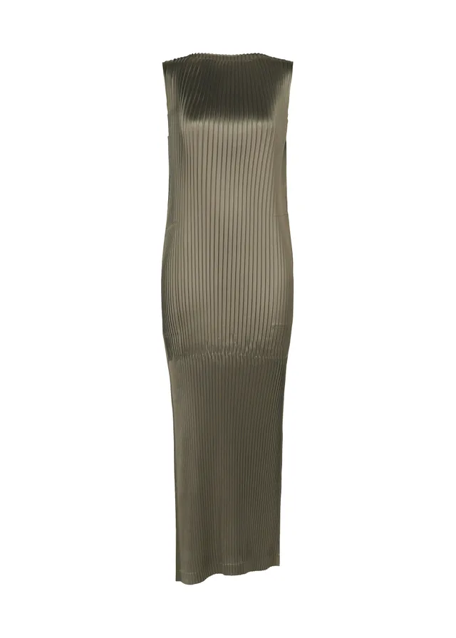 Issey Miyake Glossed Panels Pleats šaty bez rukávů