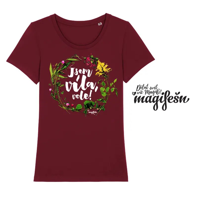 Magifešn XX Jsem víla, vole! tričko biobavlna černé