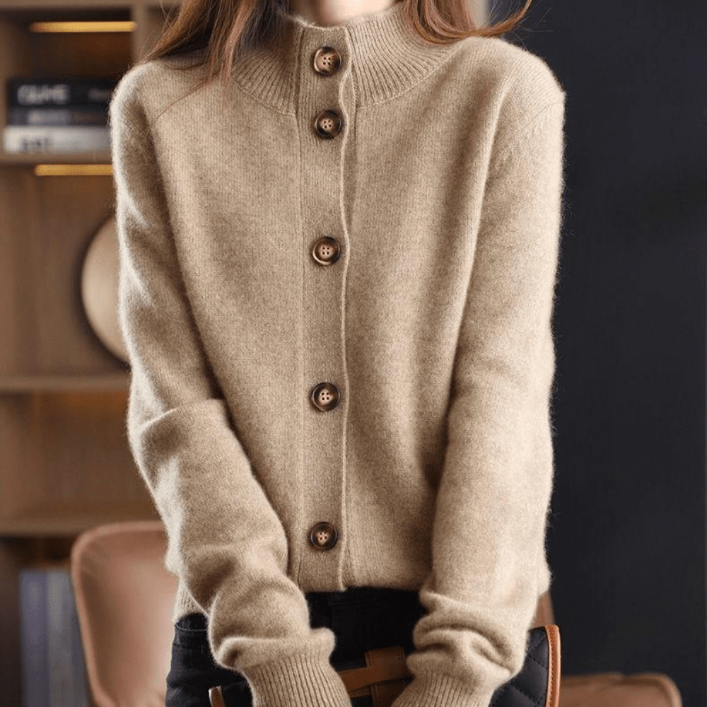 Norielle Intemporelle dámský cardigan béžový na knoflíky