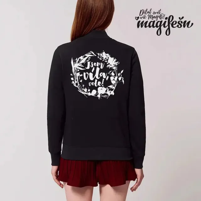 Magifešn BOMBER XX Jsem víla vole bílá mikina