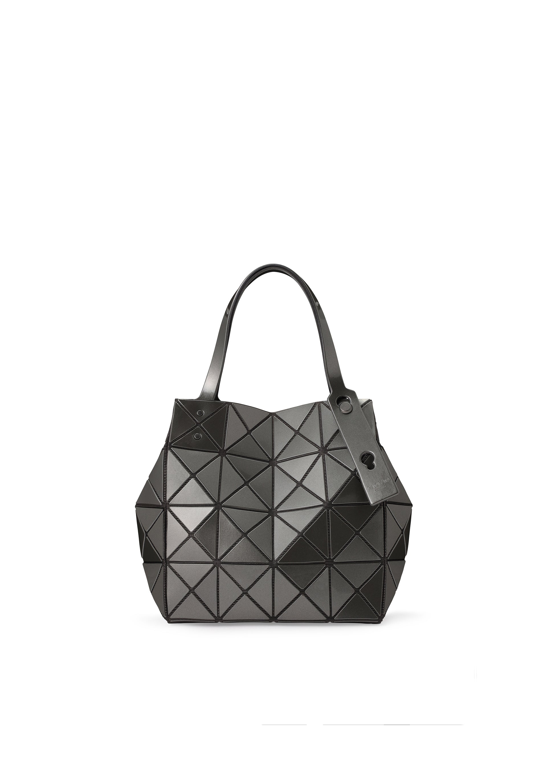 Issey Miyake Carat kabelka white beige metalická