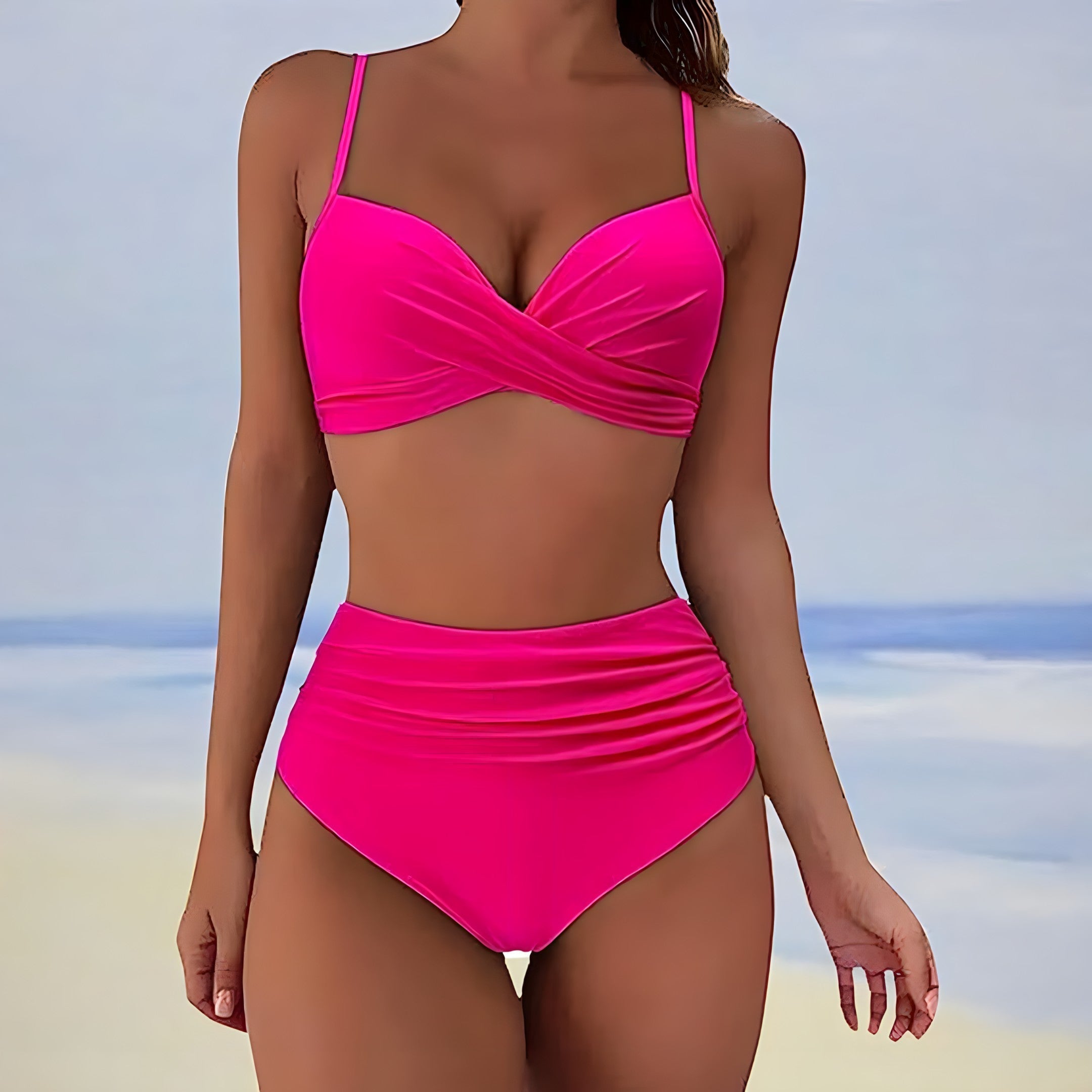Norielle push-up bikiny high-waist zelené