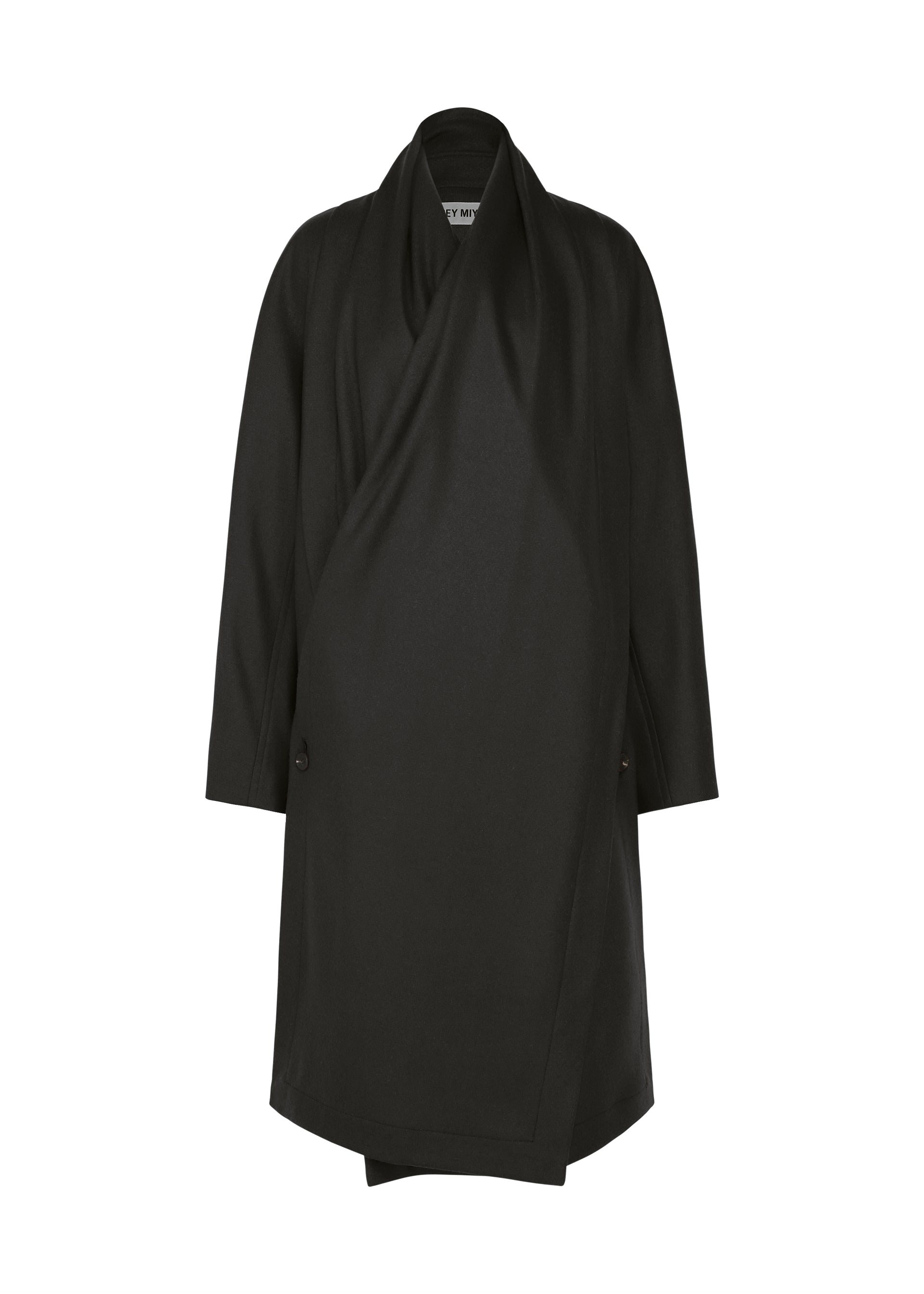 Issey Miyake Manner kabát Black vel. 2 vlněný