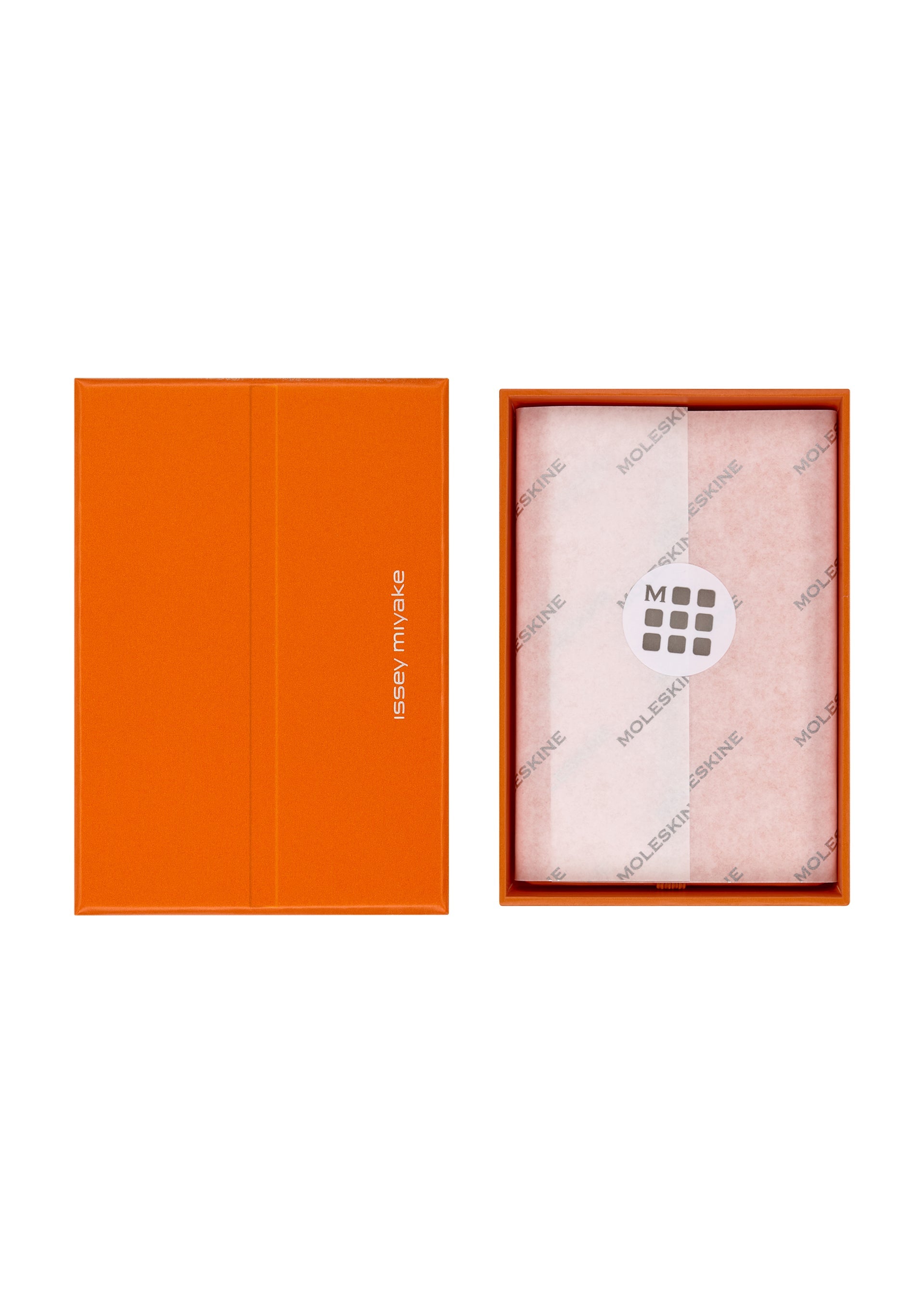 Issey Miyake Note-a-Note zápisník oranžový s pouzdrem