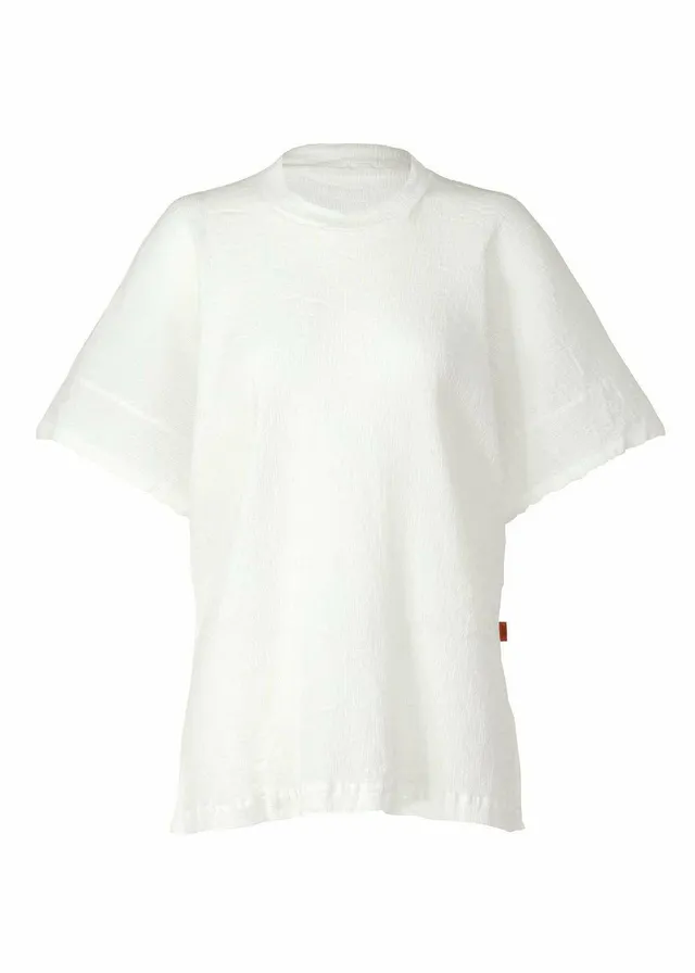 Issey Miyake Kyo Chijimi Basic top White bavlněný